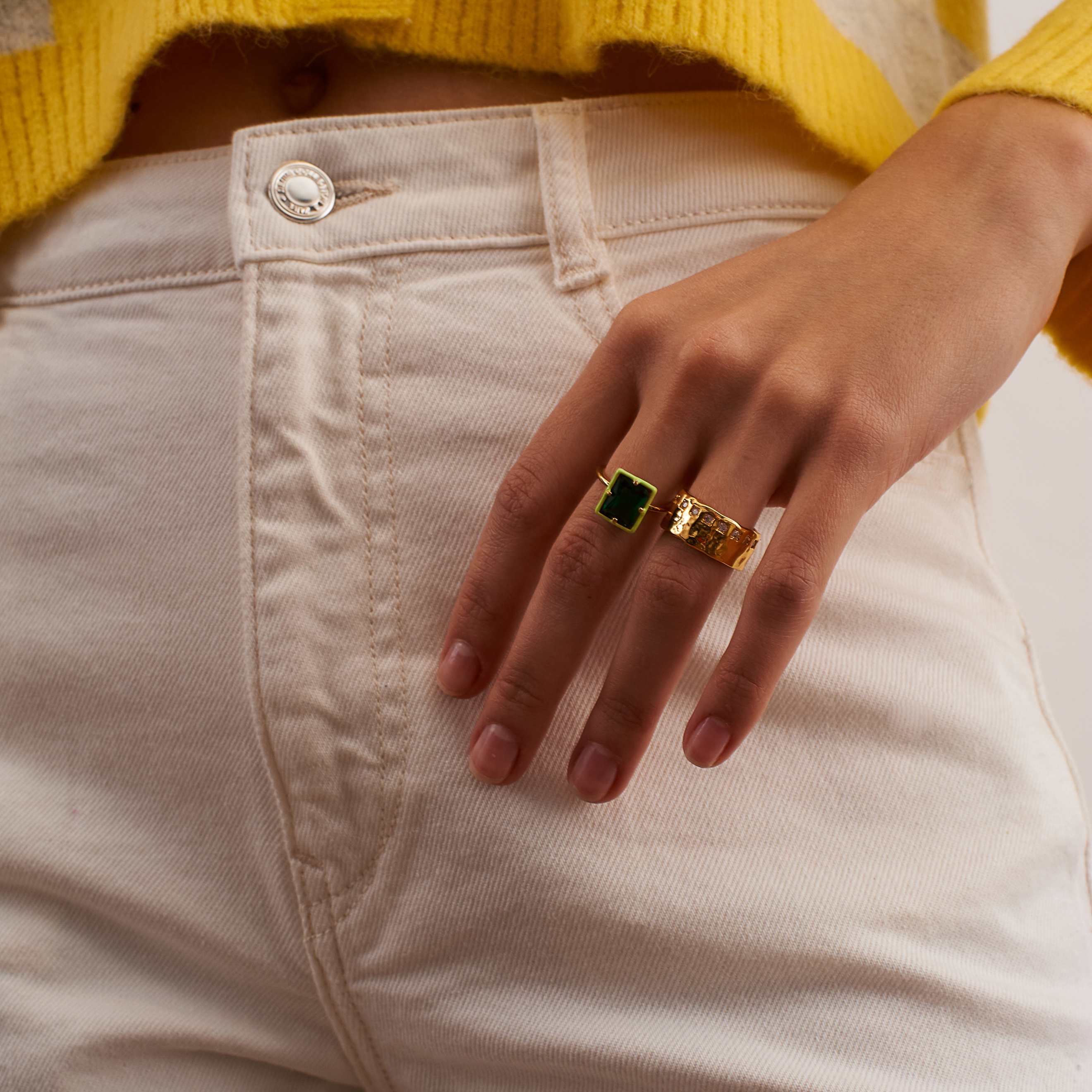 ring with crystals