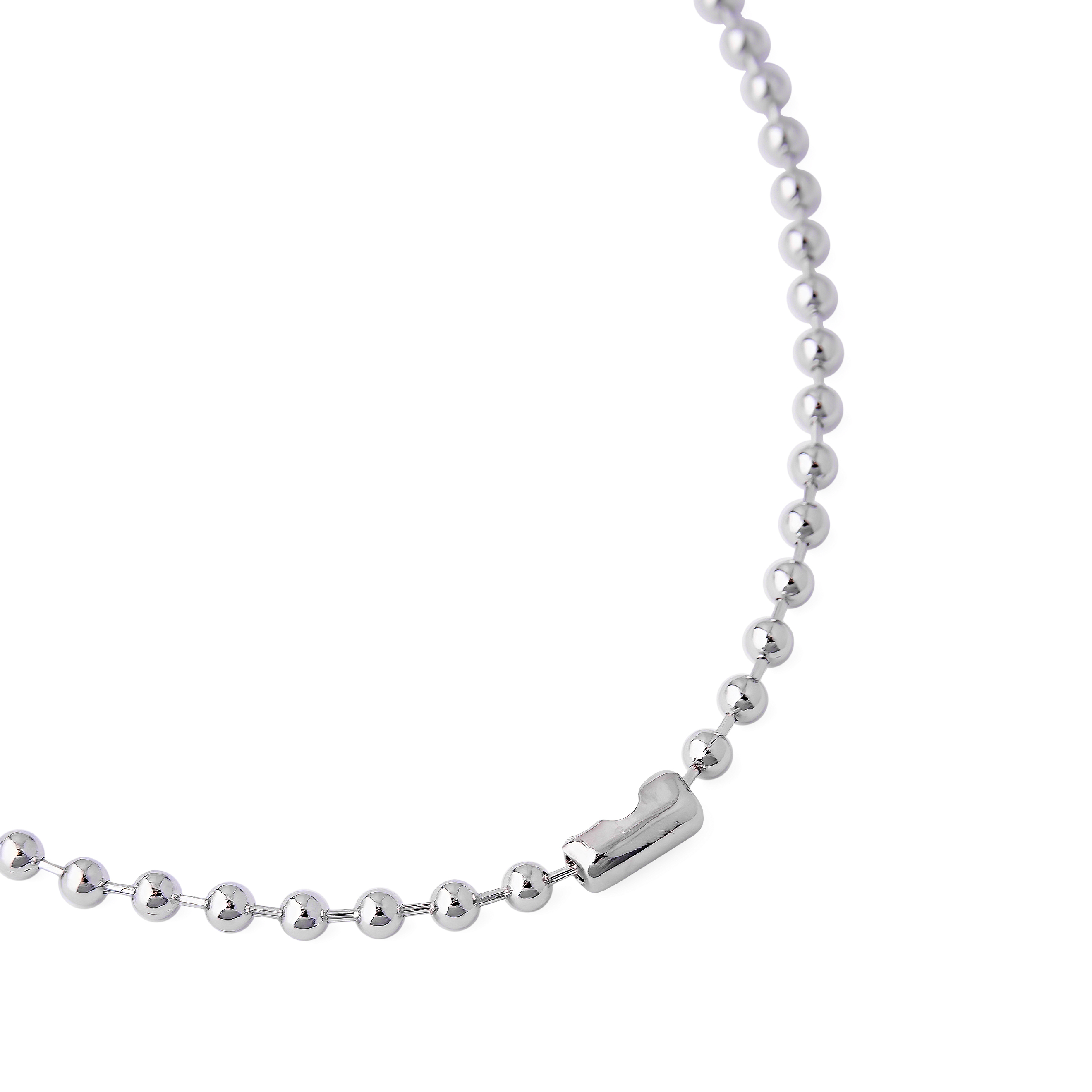 ball chain with crystal pavé