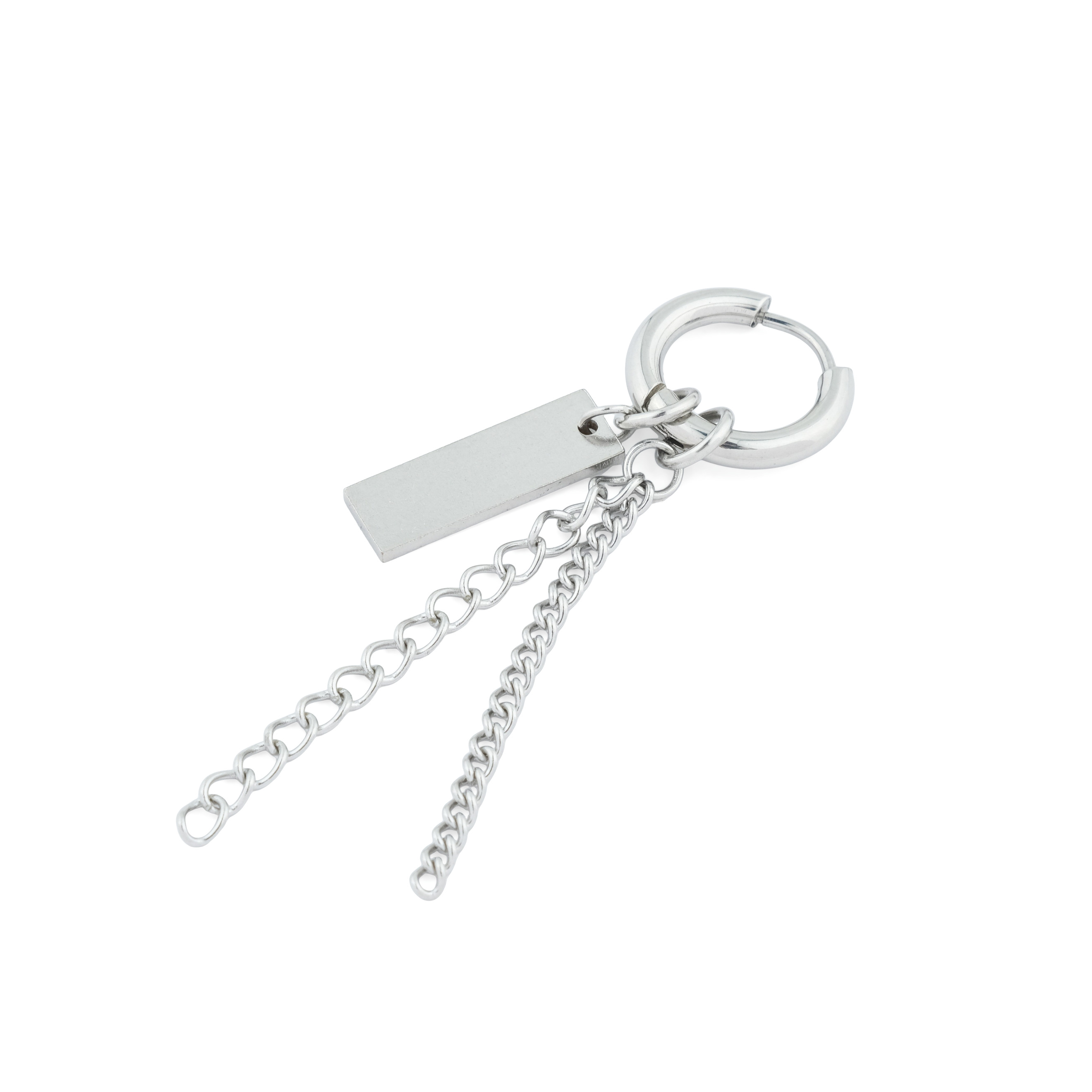 monoser with a chain and a rectangular pendant