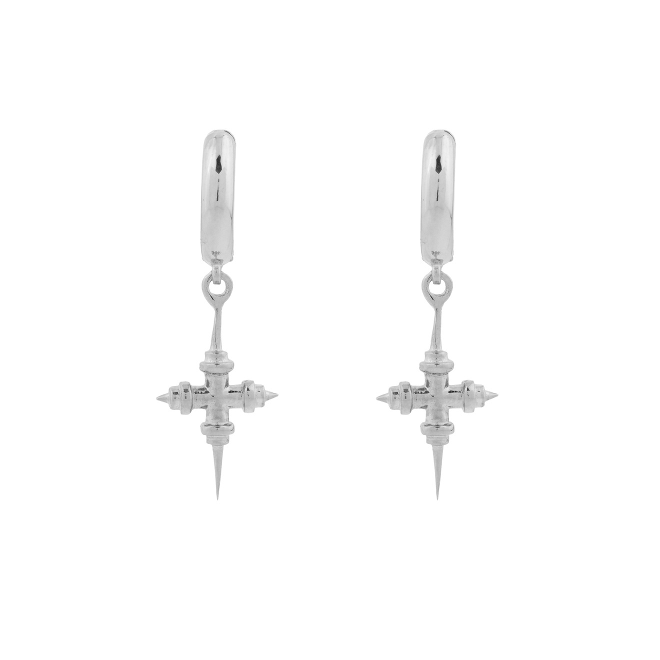 SKYE Серьги-кольца с подвесками-крестами skye позолоченные длинные серьги с подвесками из кристаллов