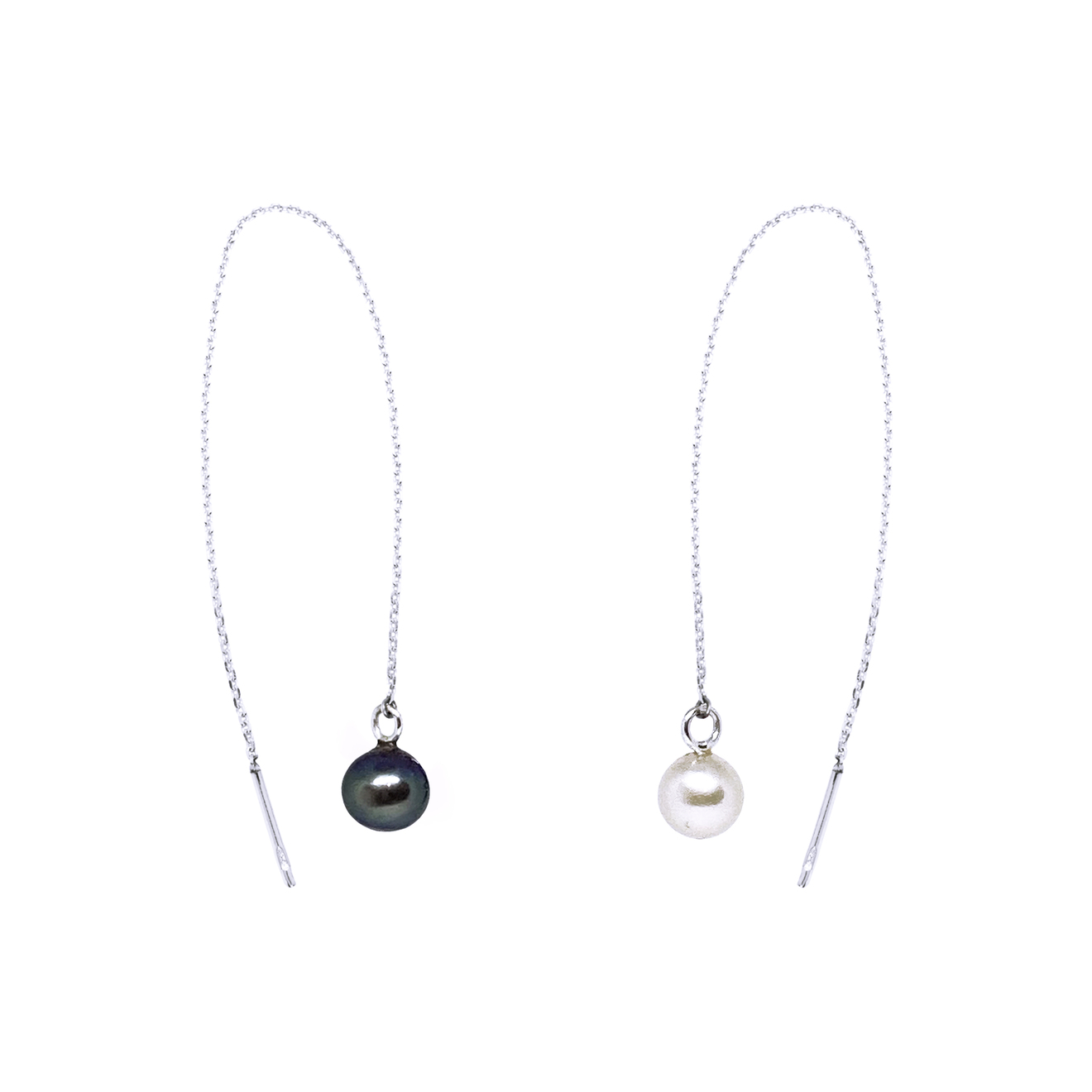 Prosto Jewelry Серьги-протяжки с жемчужинами цепочки серебряные prosto jewelry протяжки с речным жемчугом 1 шт