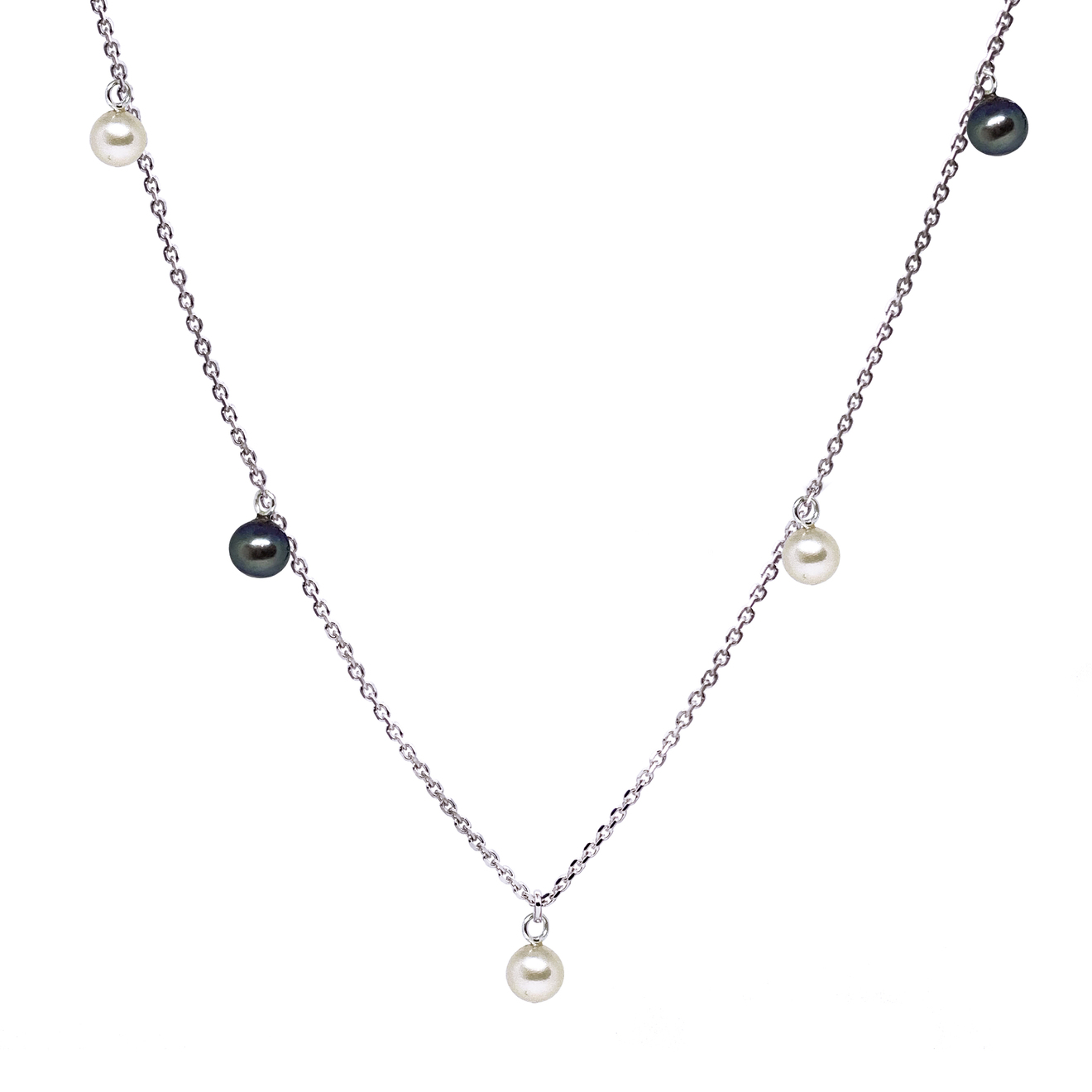 Prosto Jewelry Колье из серебра с жемчужными шариками prosto jewelry анклет из серебра с регулировкой