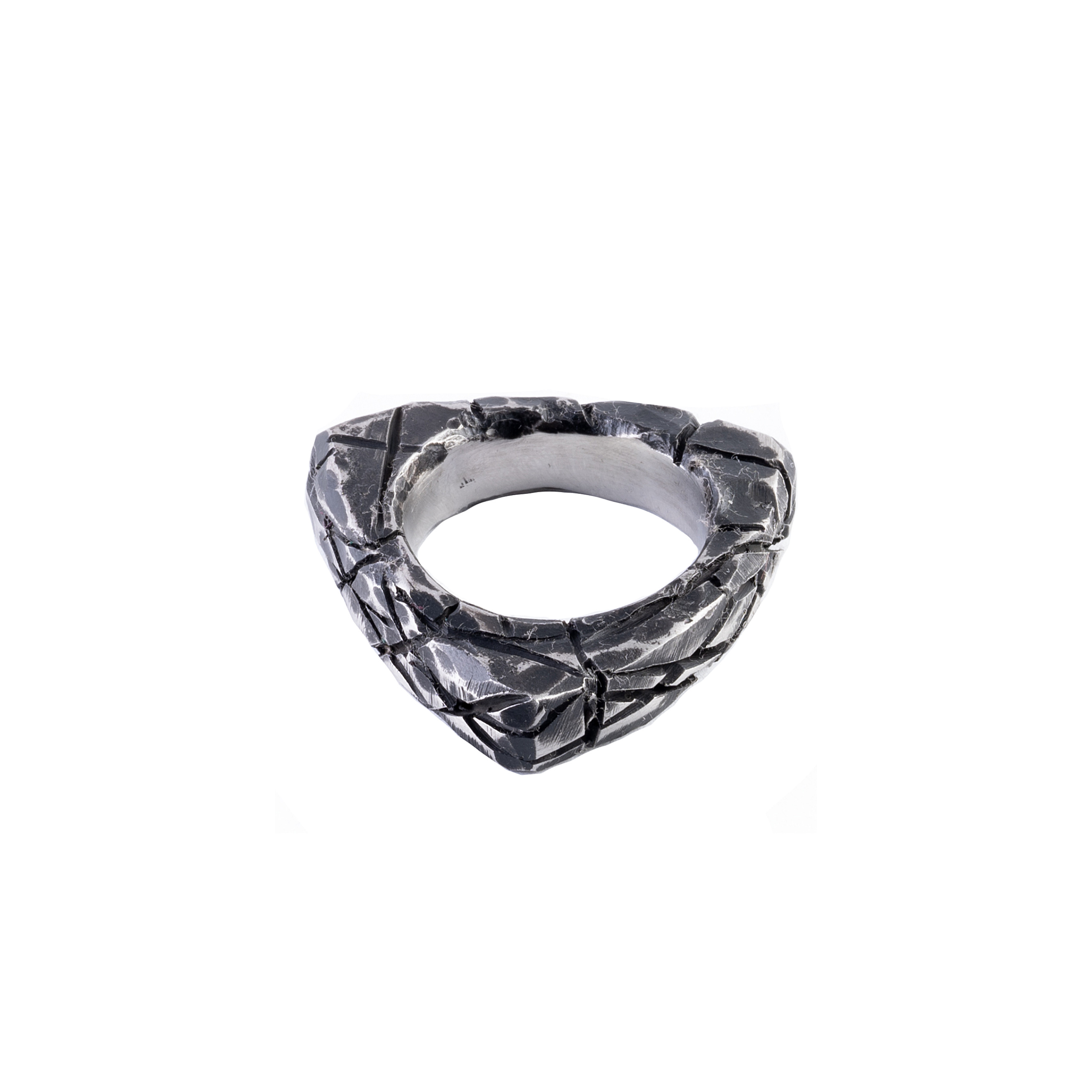 Кольцо DELTA Destructed из нержавеющей стали