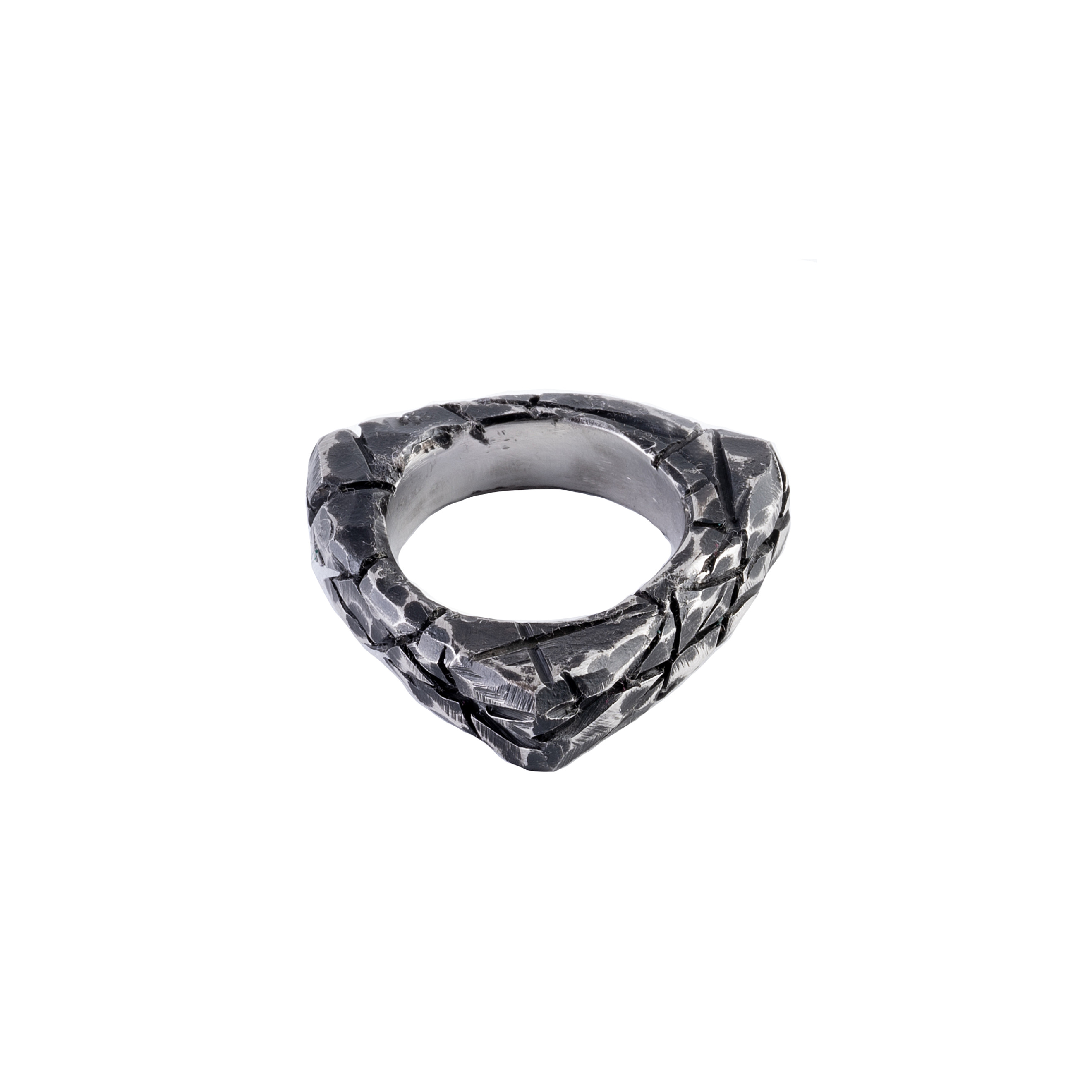 Кольцо DELTA Destructed из нержавеющей стали