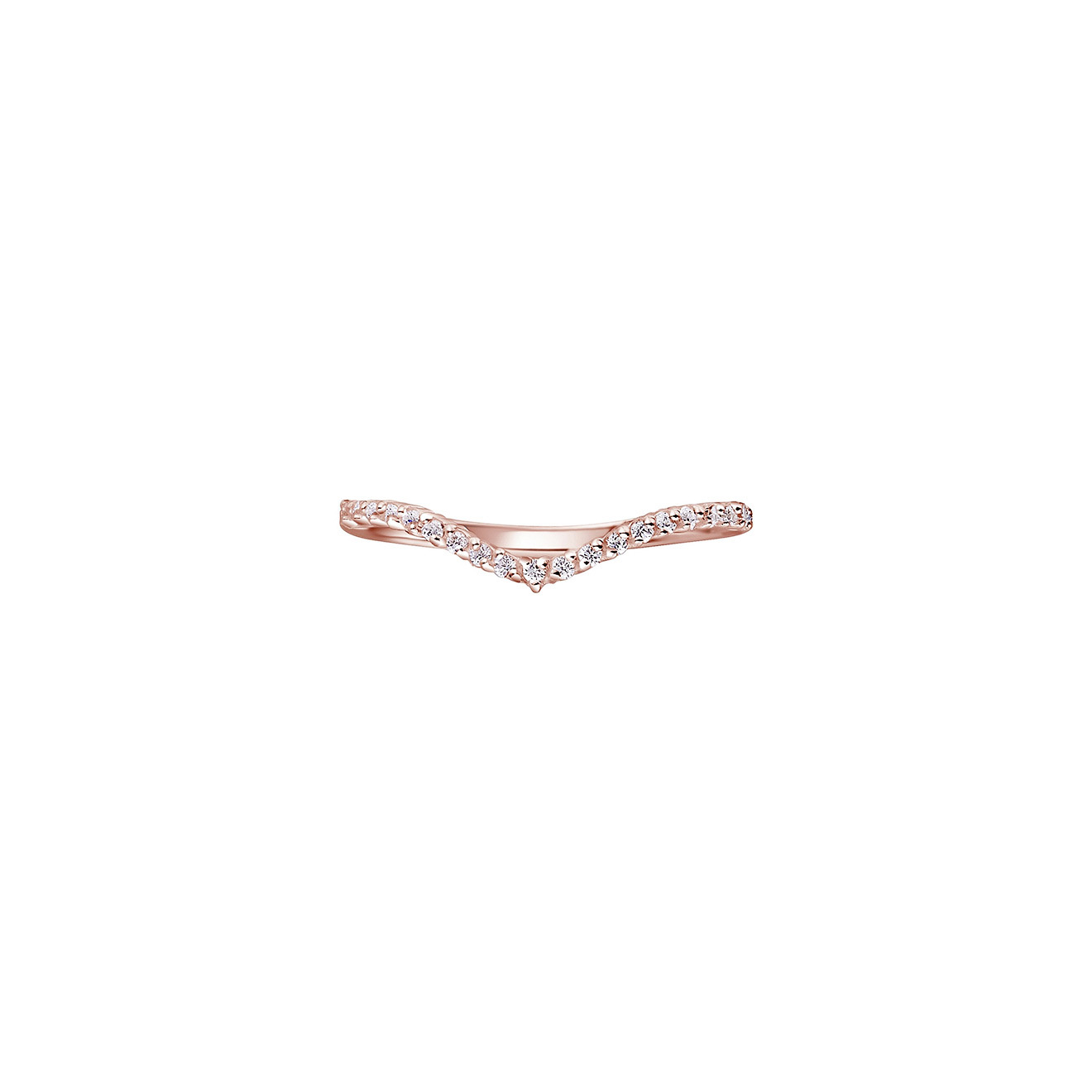 Moonka Позолоченное кольцо The Rose с фианитами moonka открытое позолоченное кольцо с розовыми турмалинами