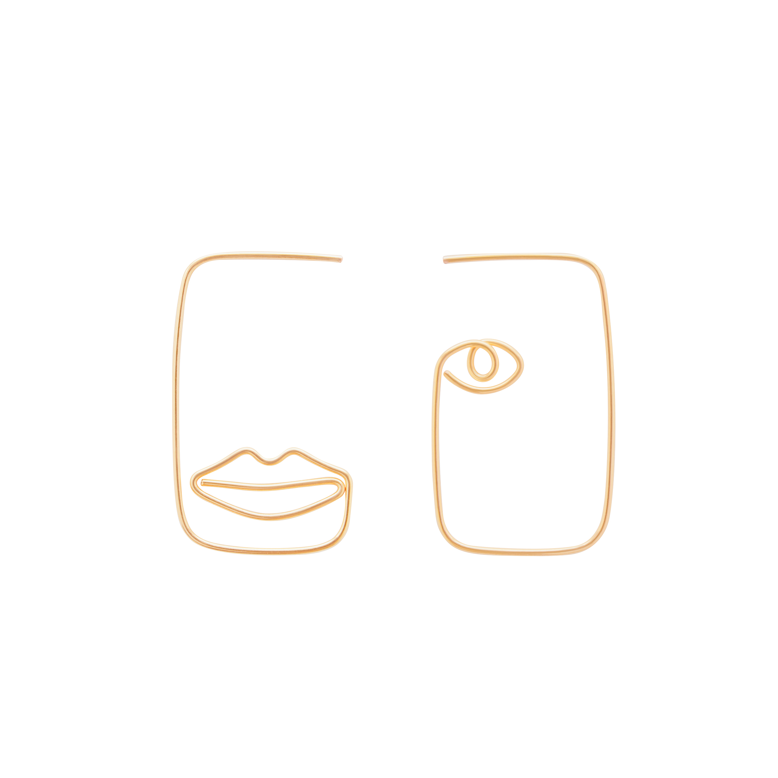 Gold-plated earrings