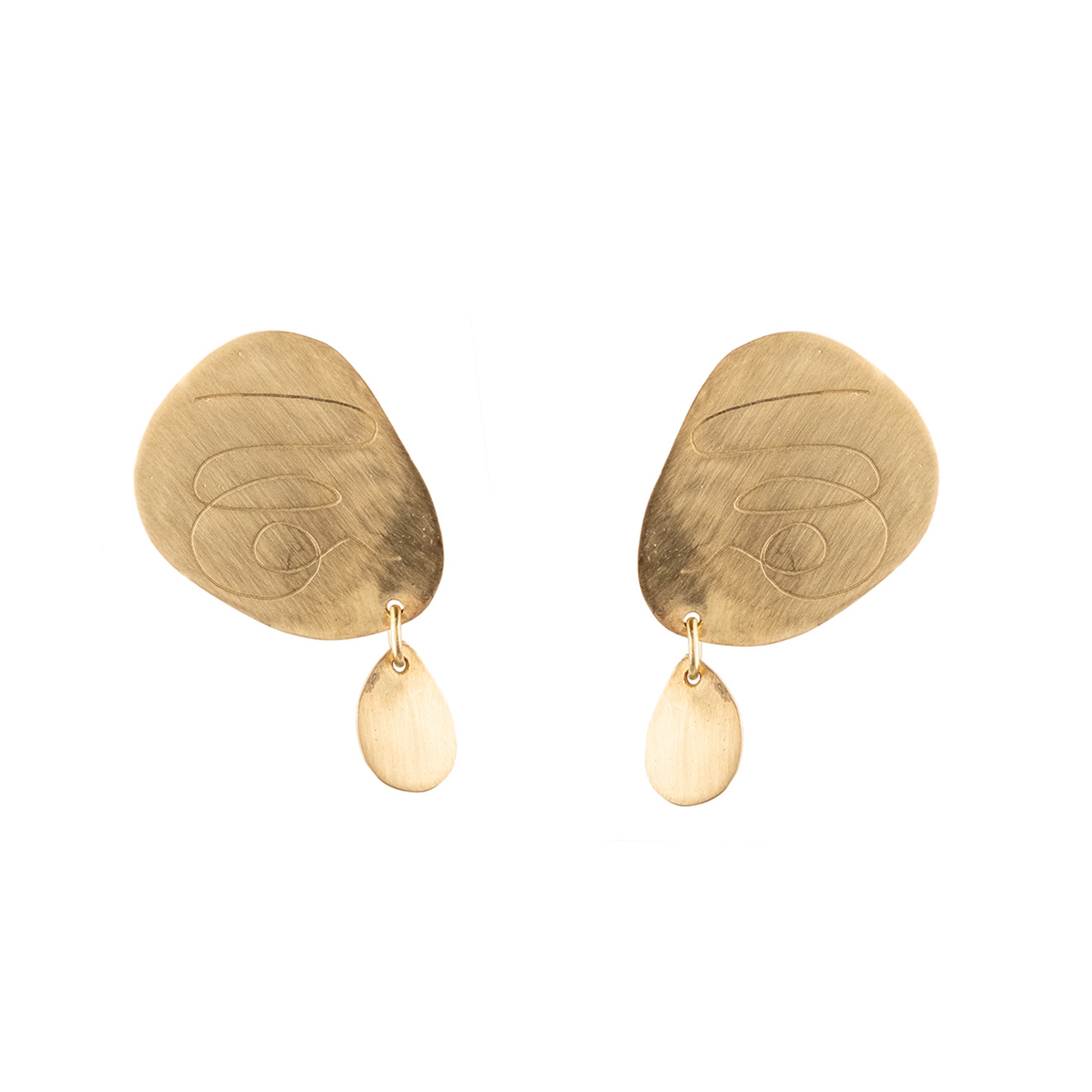 Gold-plated earrings