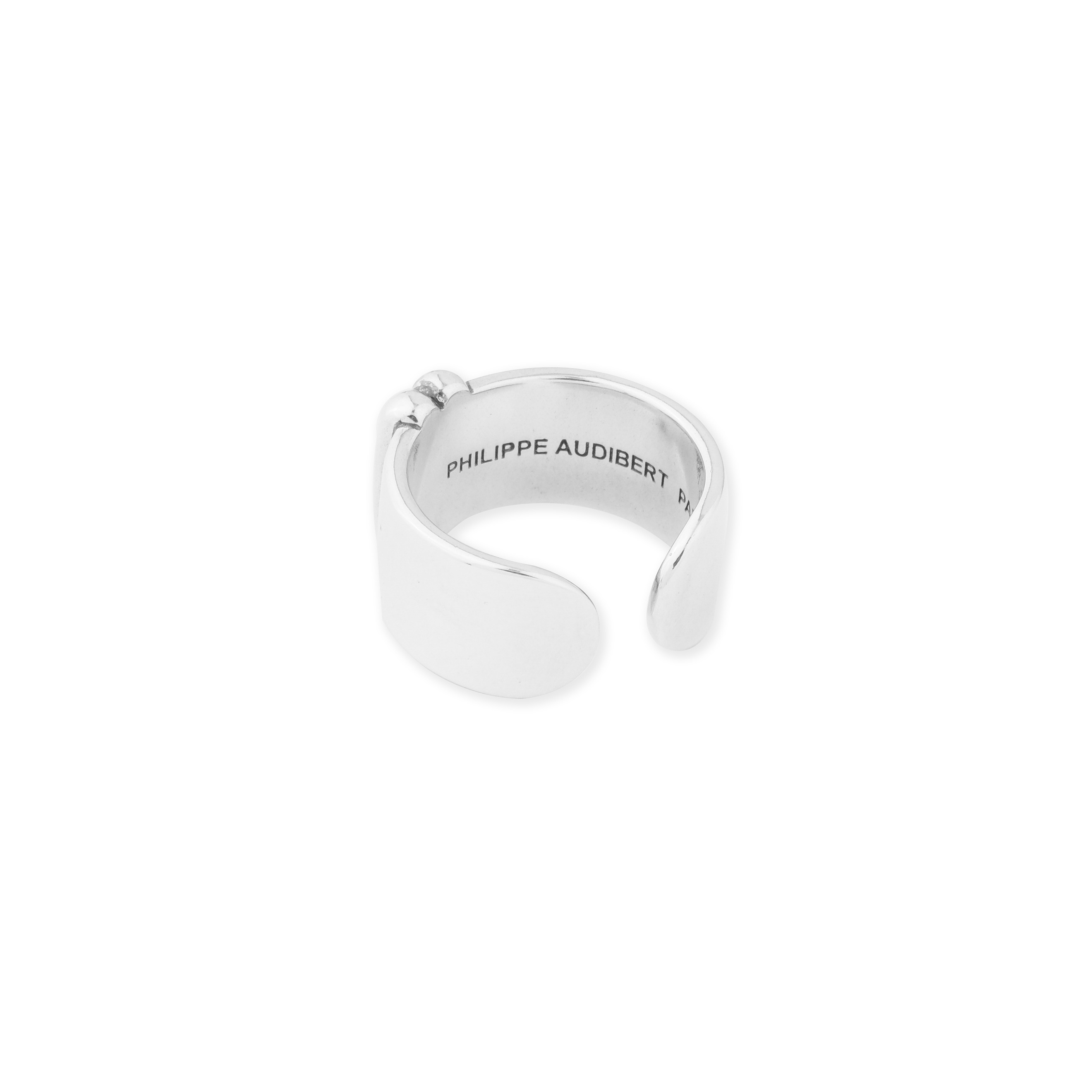 Серебристое кольцо из латуни Halley