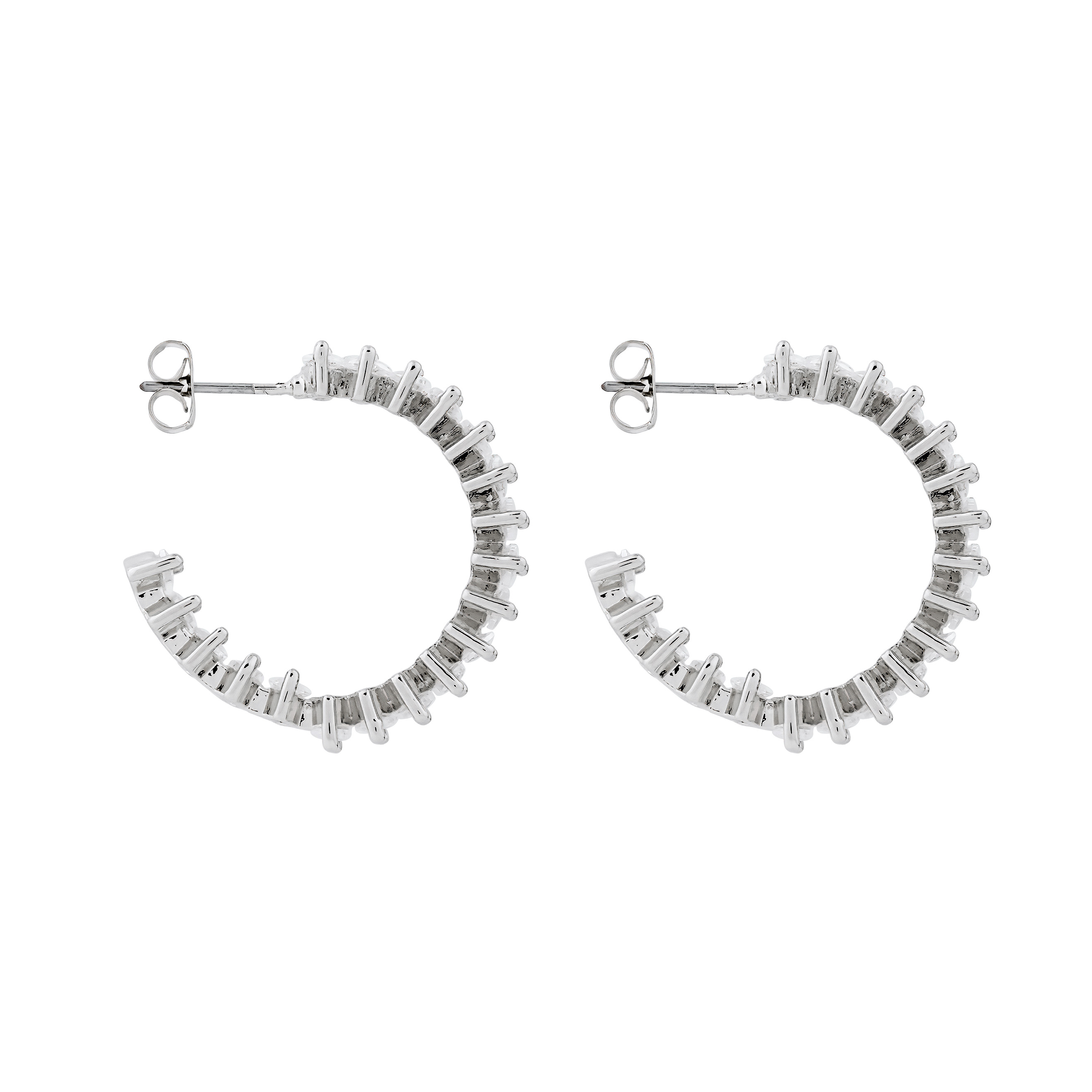 earrings with a marquise cut pavй with crystals