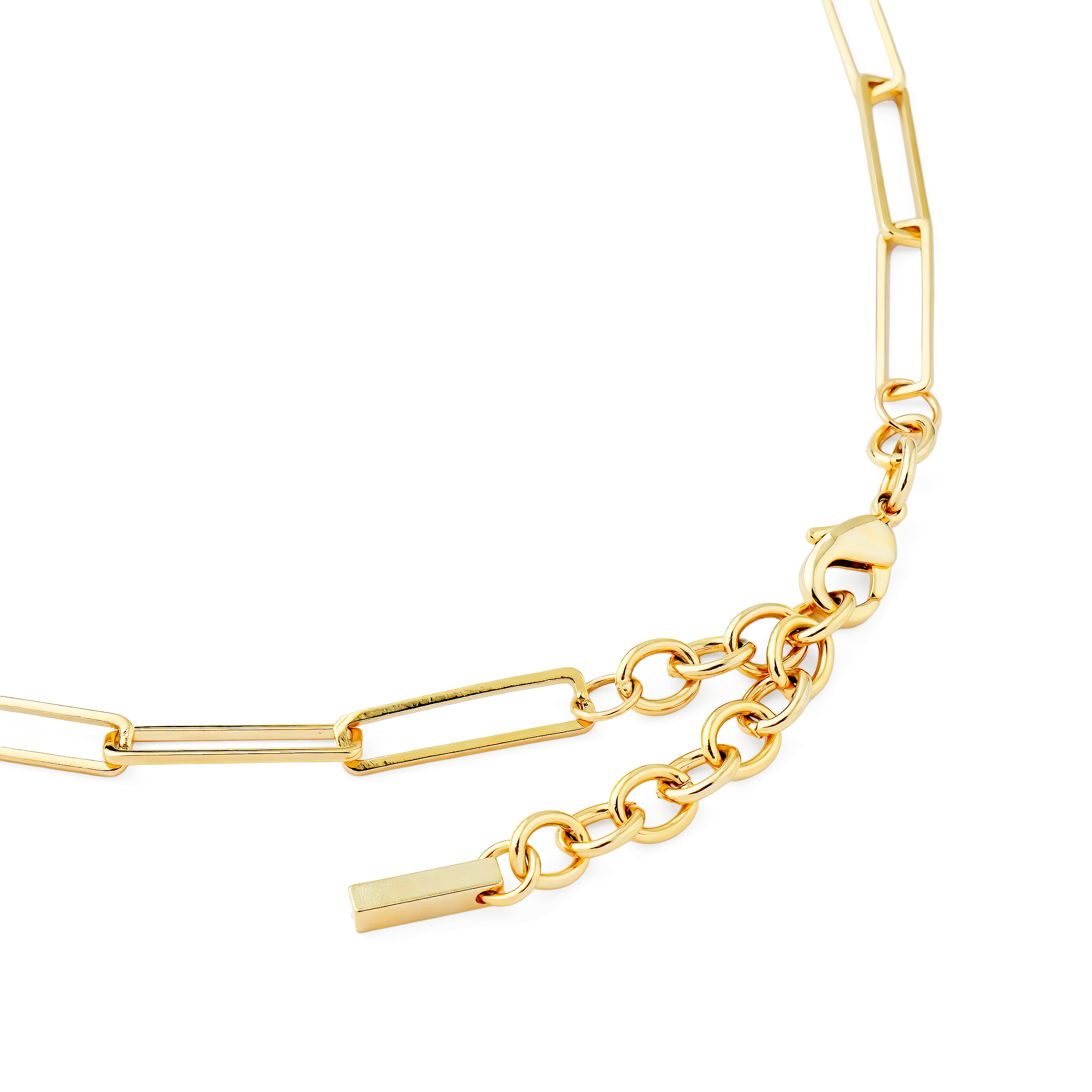 necklace-chain with large two-ring beads