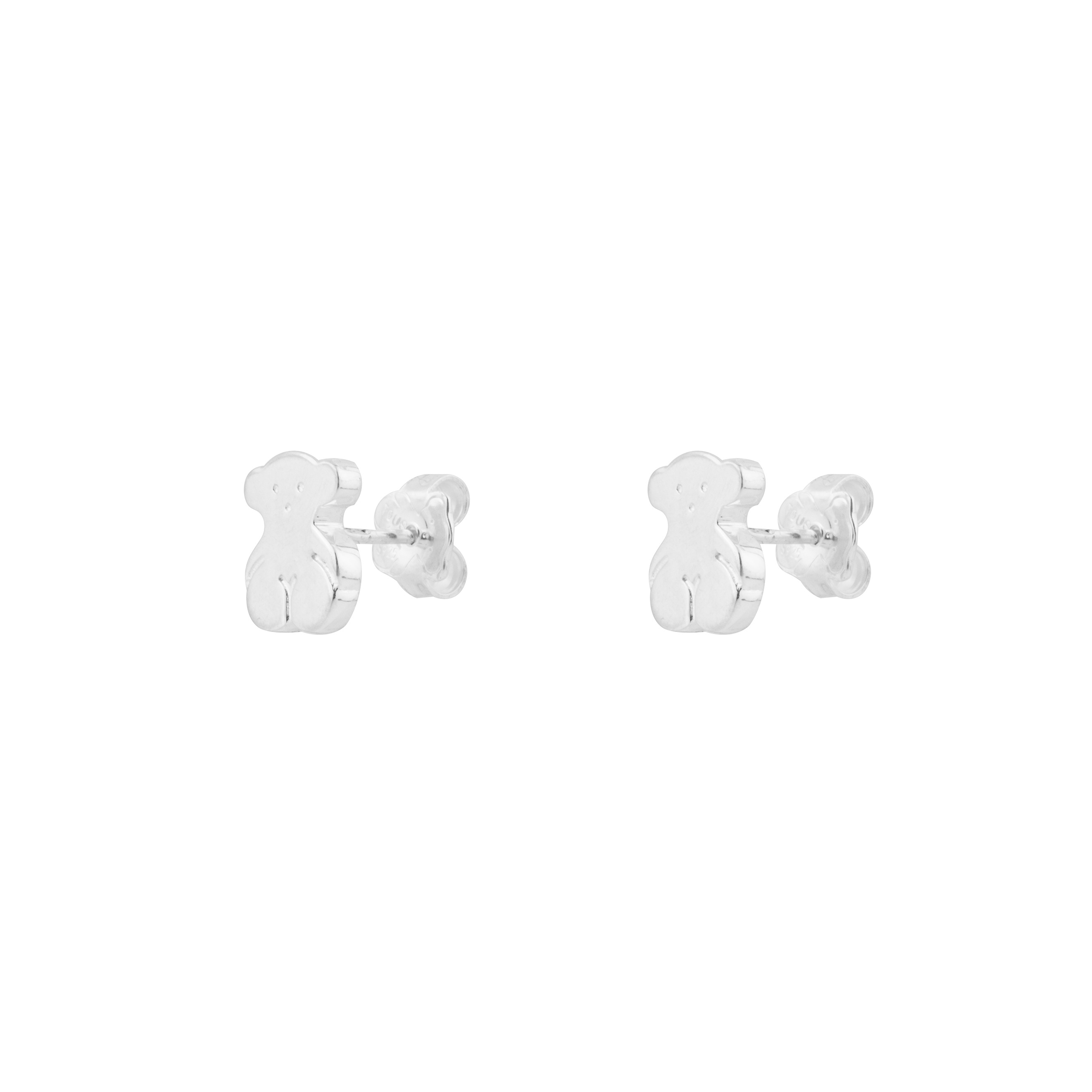 Large silver teddy bears