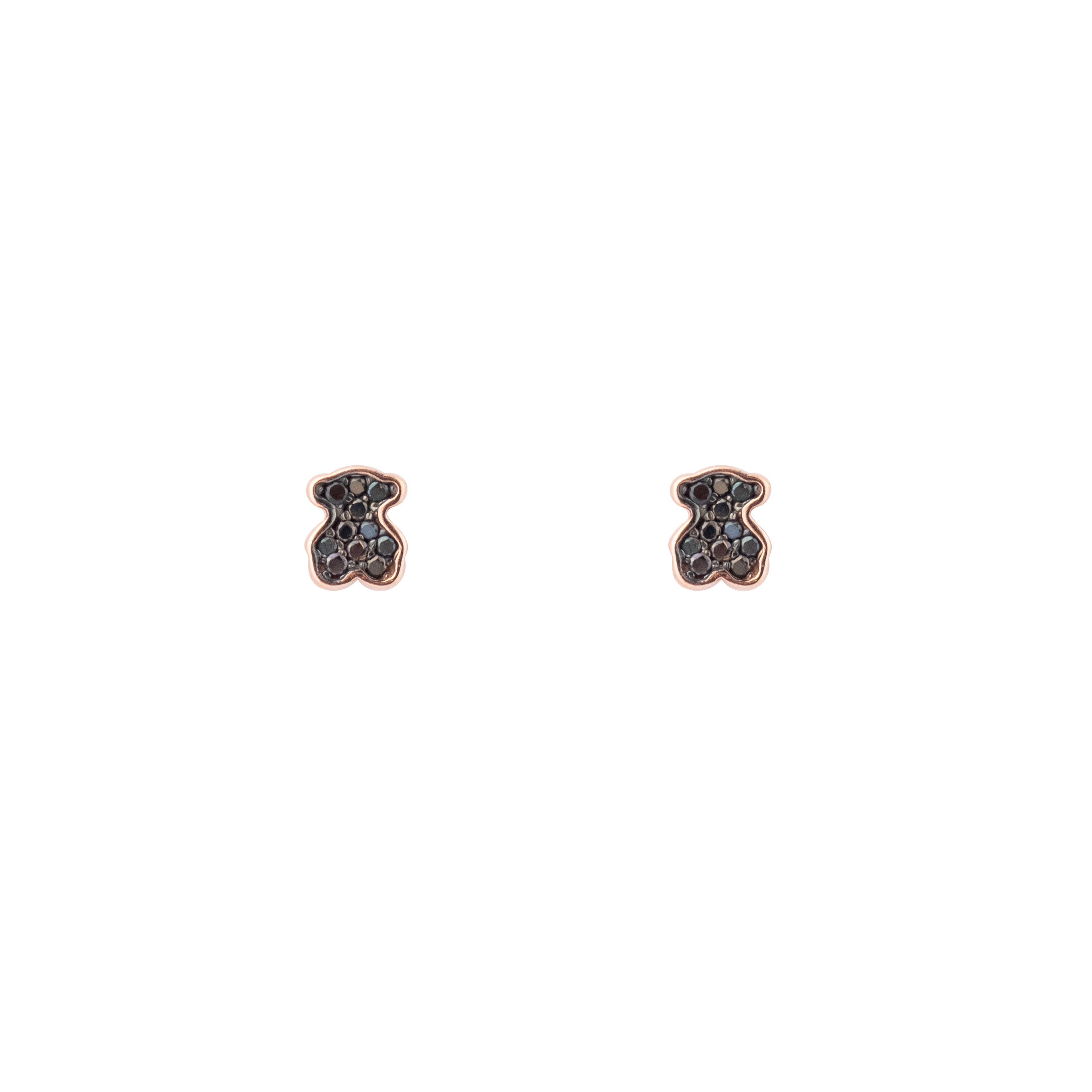 Silver-gilt teddy bears with spinel insert