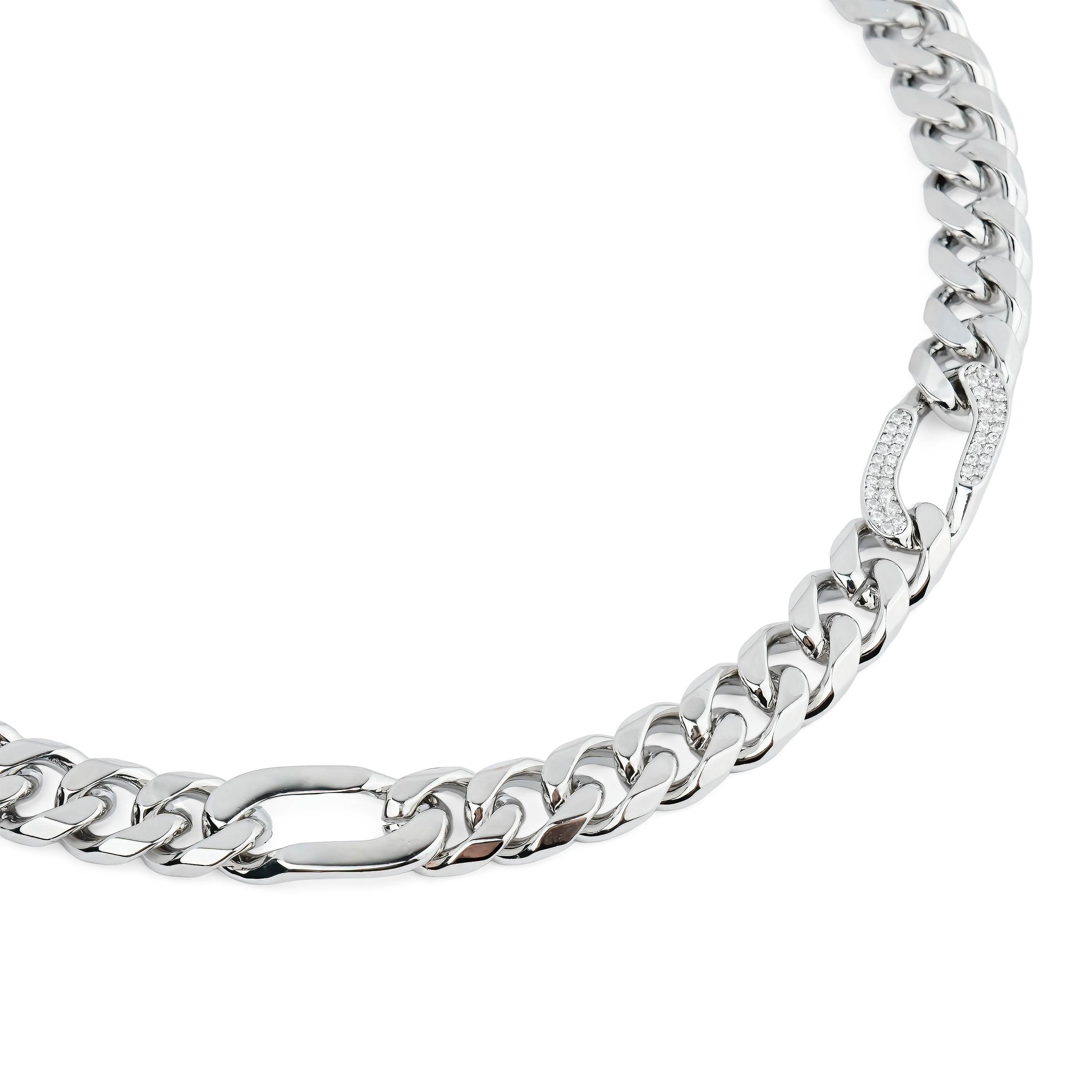 chain with links of crystals