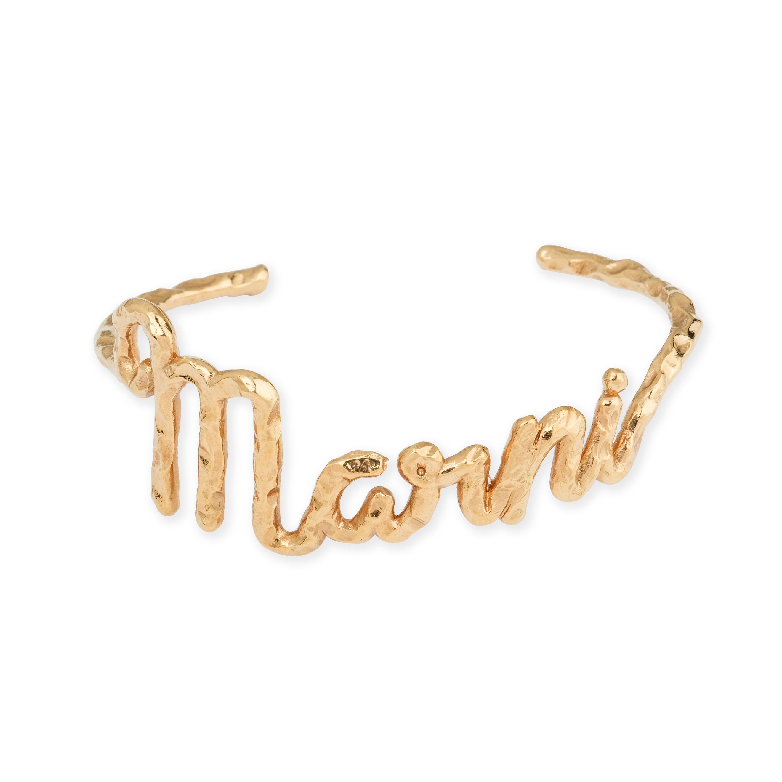 Позолоченный браслет с надписью Marni