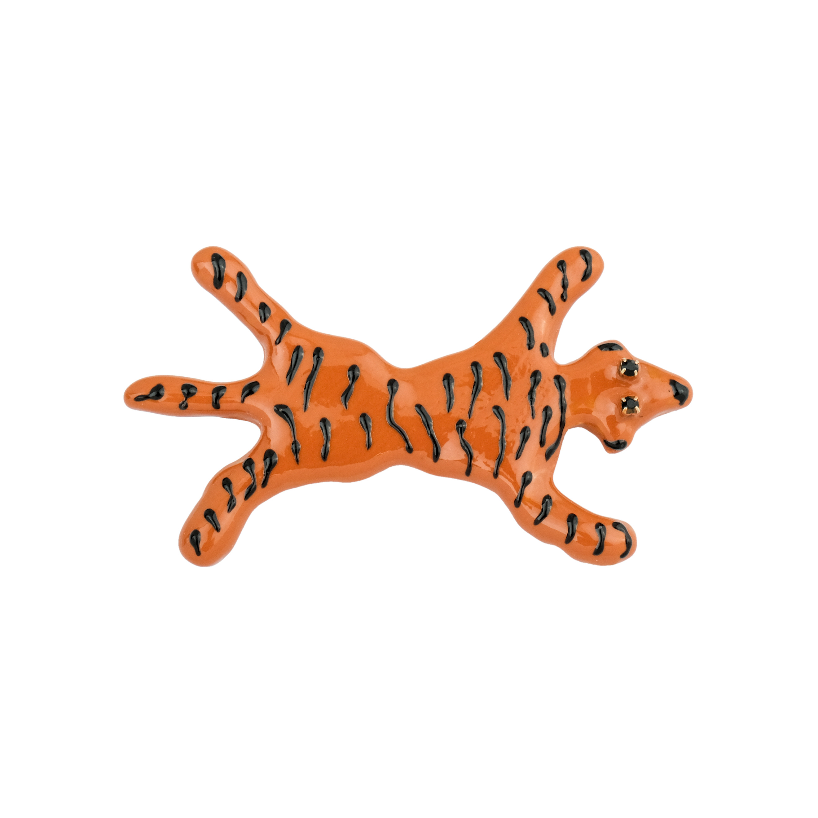 Gilded Tiger brooch