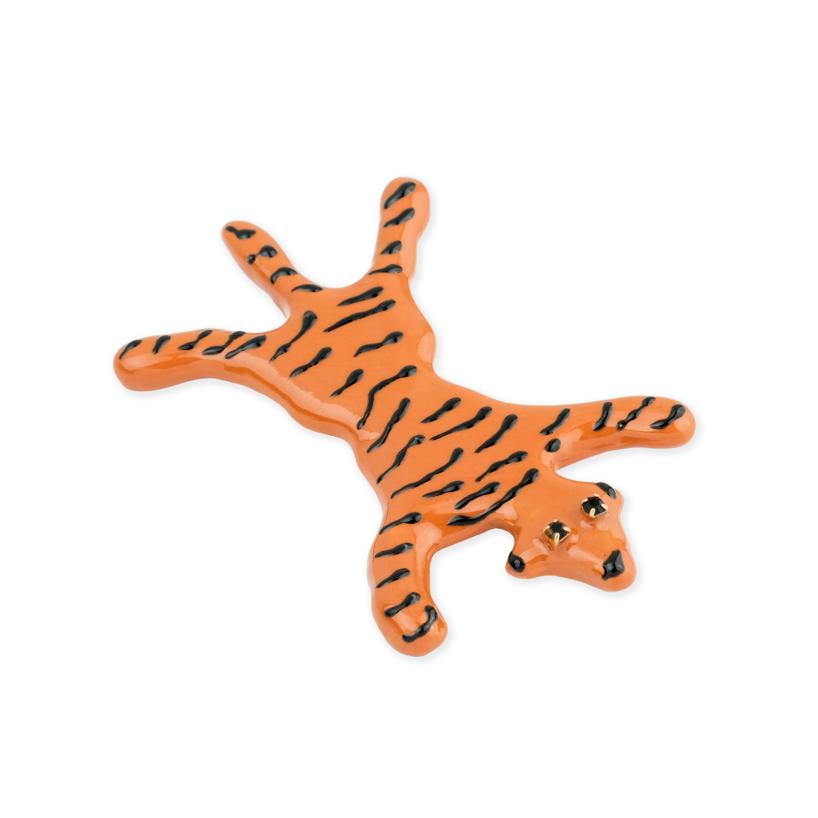 Gilded Tiger brooch