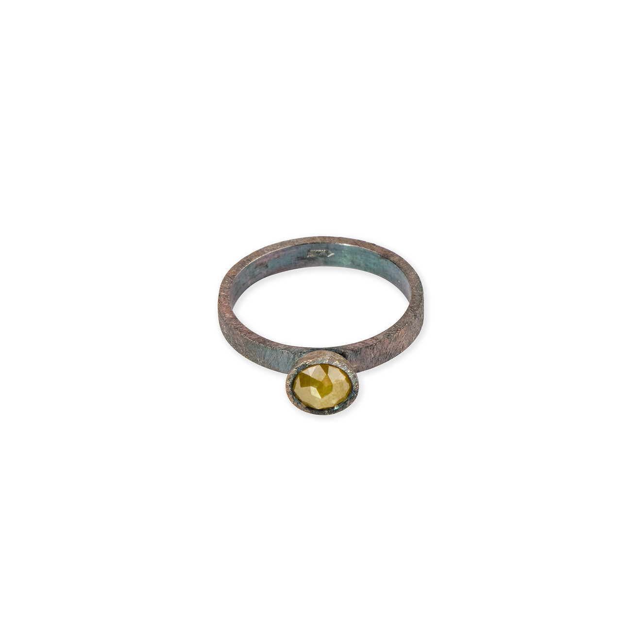 Kintsugi Jewelry Кольцо Fragile rose из серебра с бриллиантом