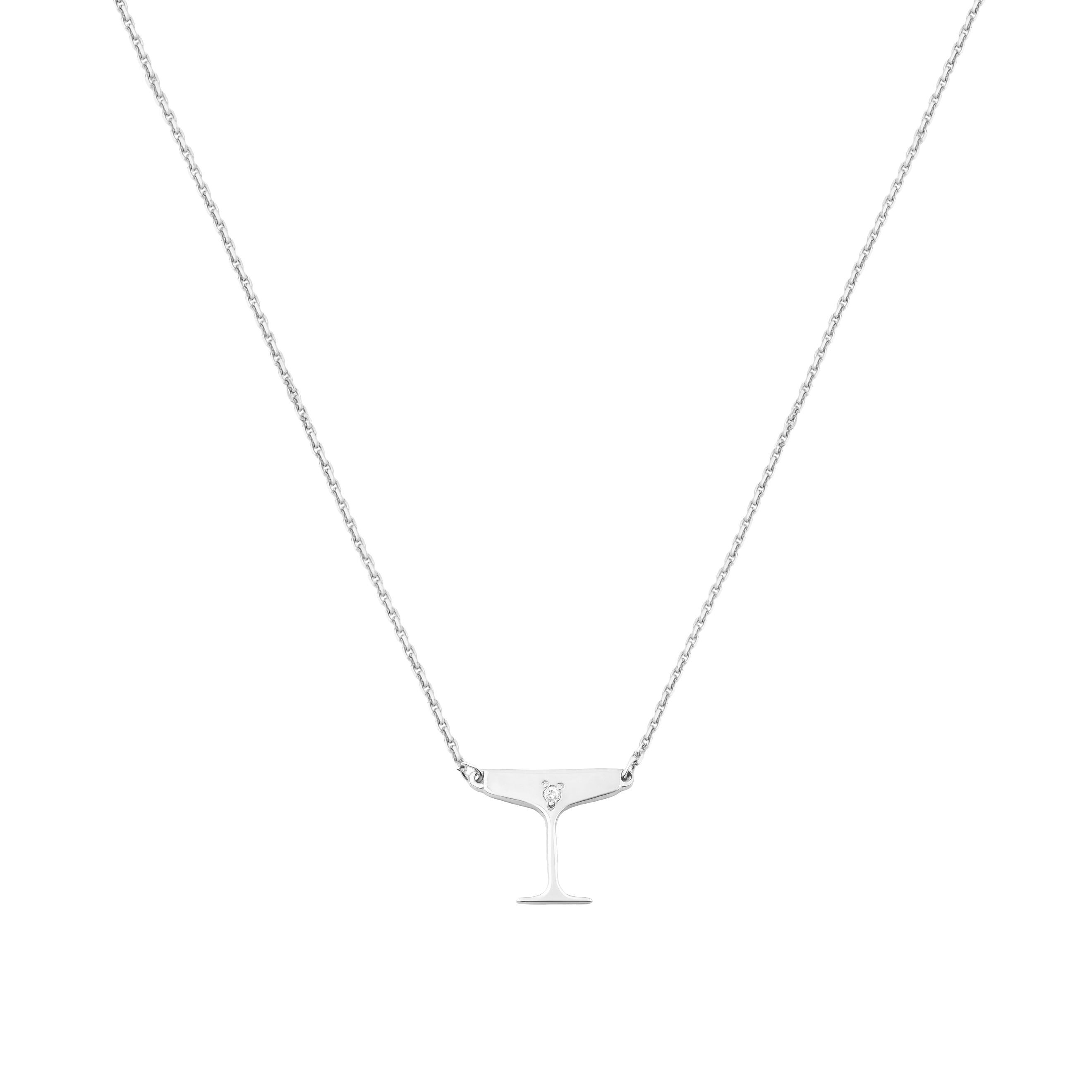 Серебряное колье Sparkling