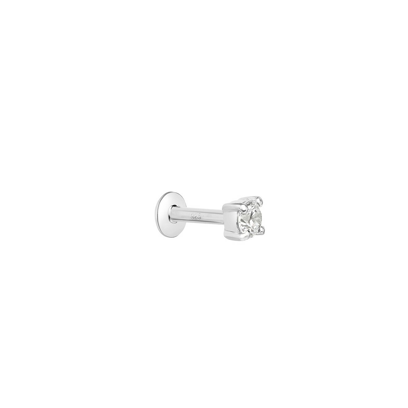 Silver wrap with zirconium, from the Piercing collection