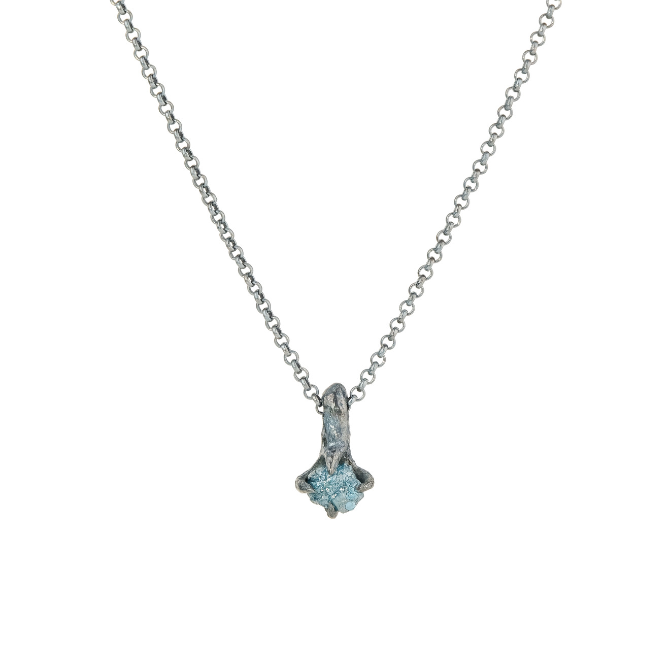 Kintsugi Jewelry Кулон Patience из серебра с кристаллом кварца