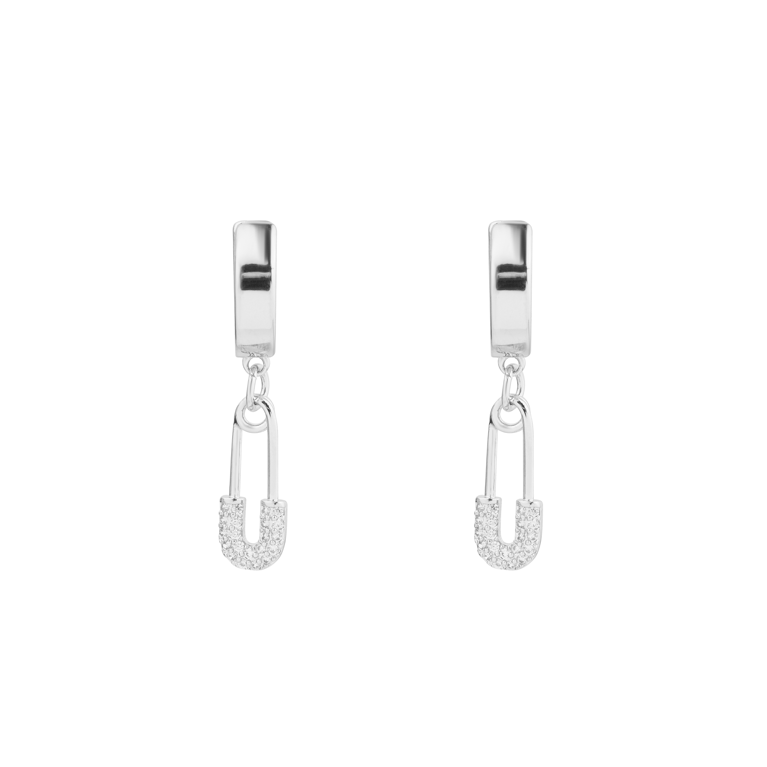 earrings with pin pendants