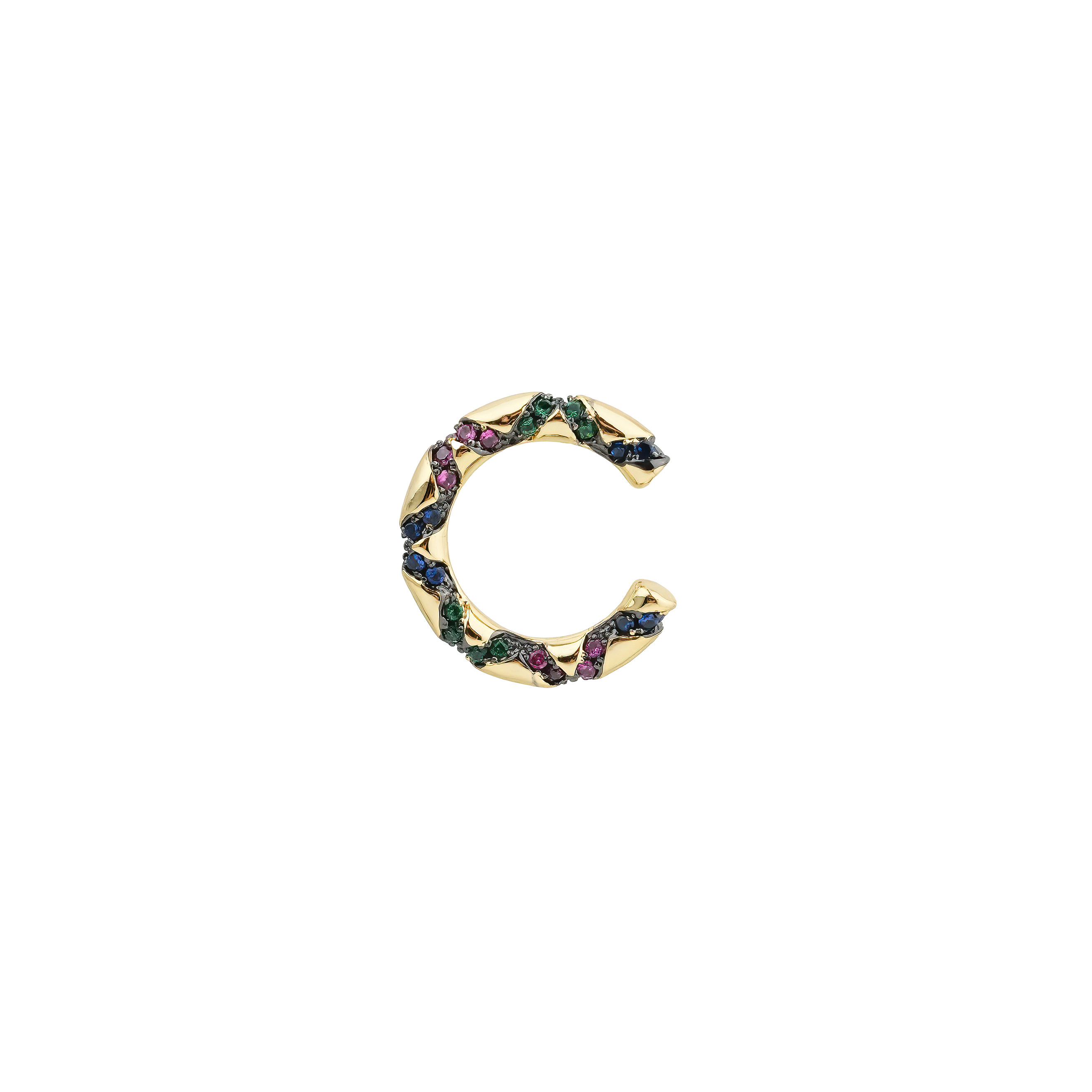 cuff with multicolored inserts