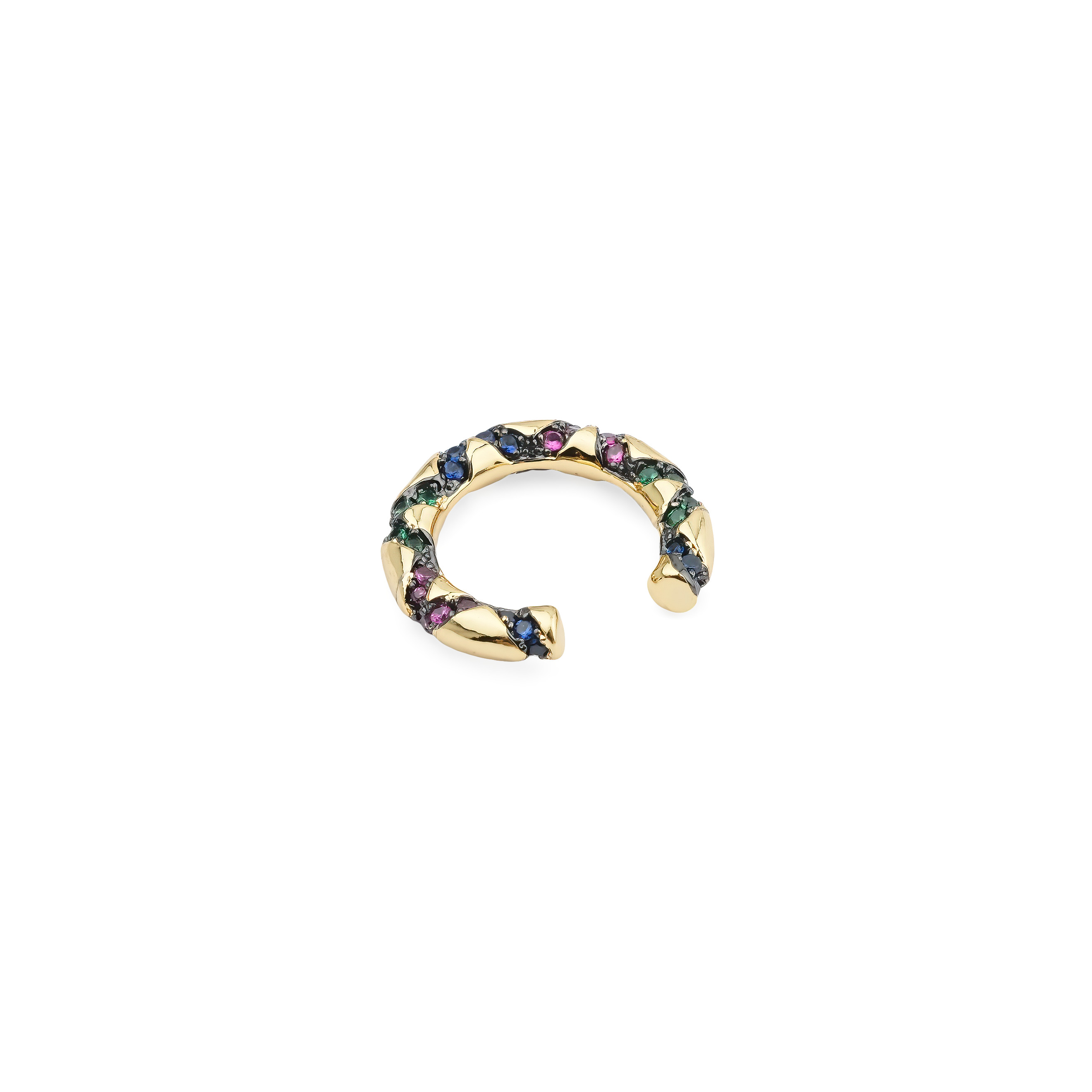 cuff with multicolored inserts