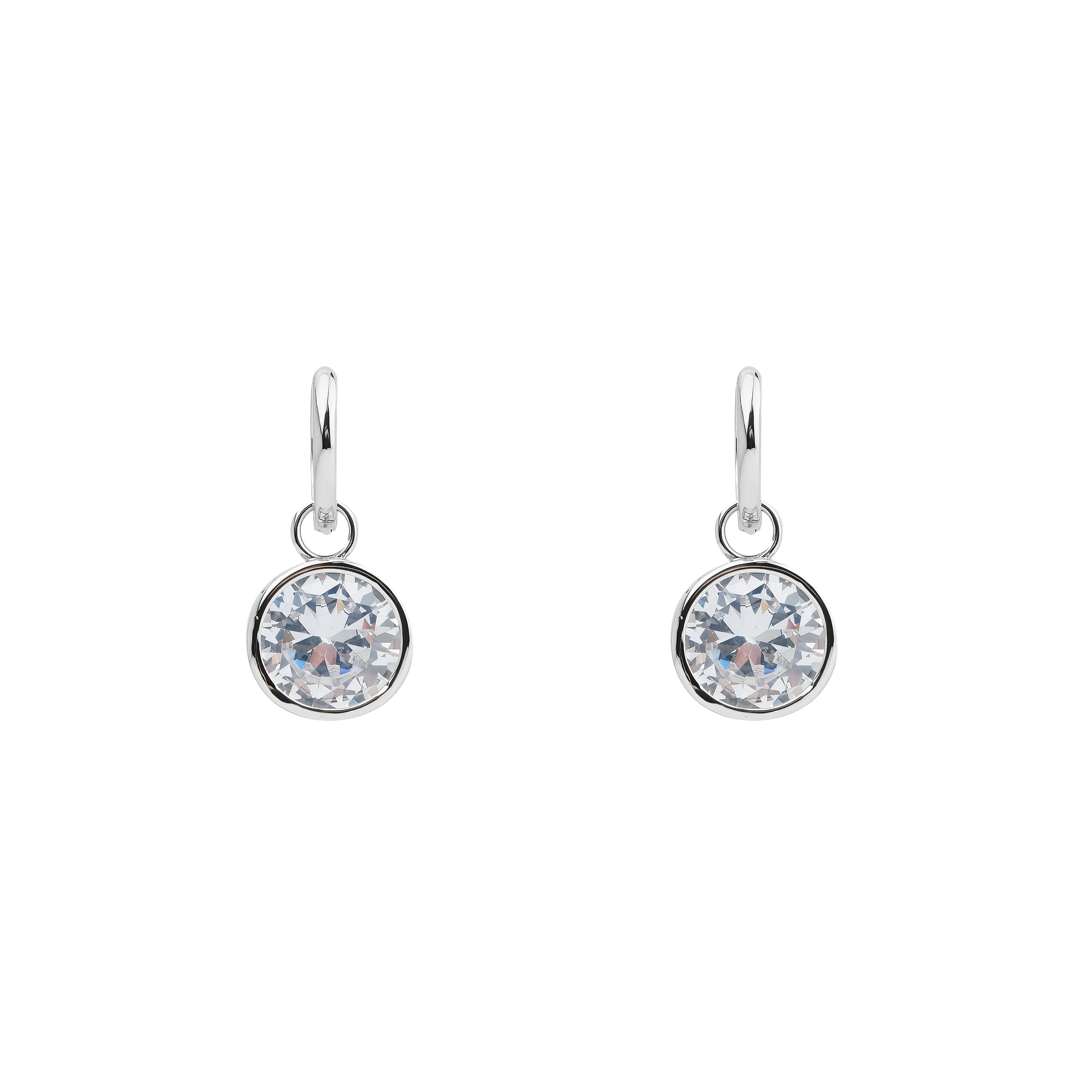 earrings with crystal pendants