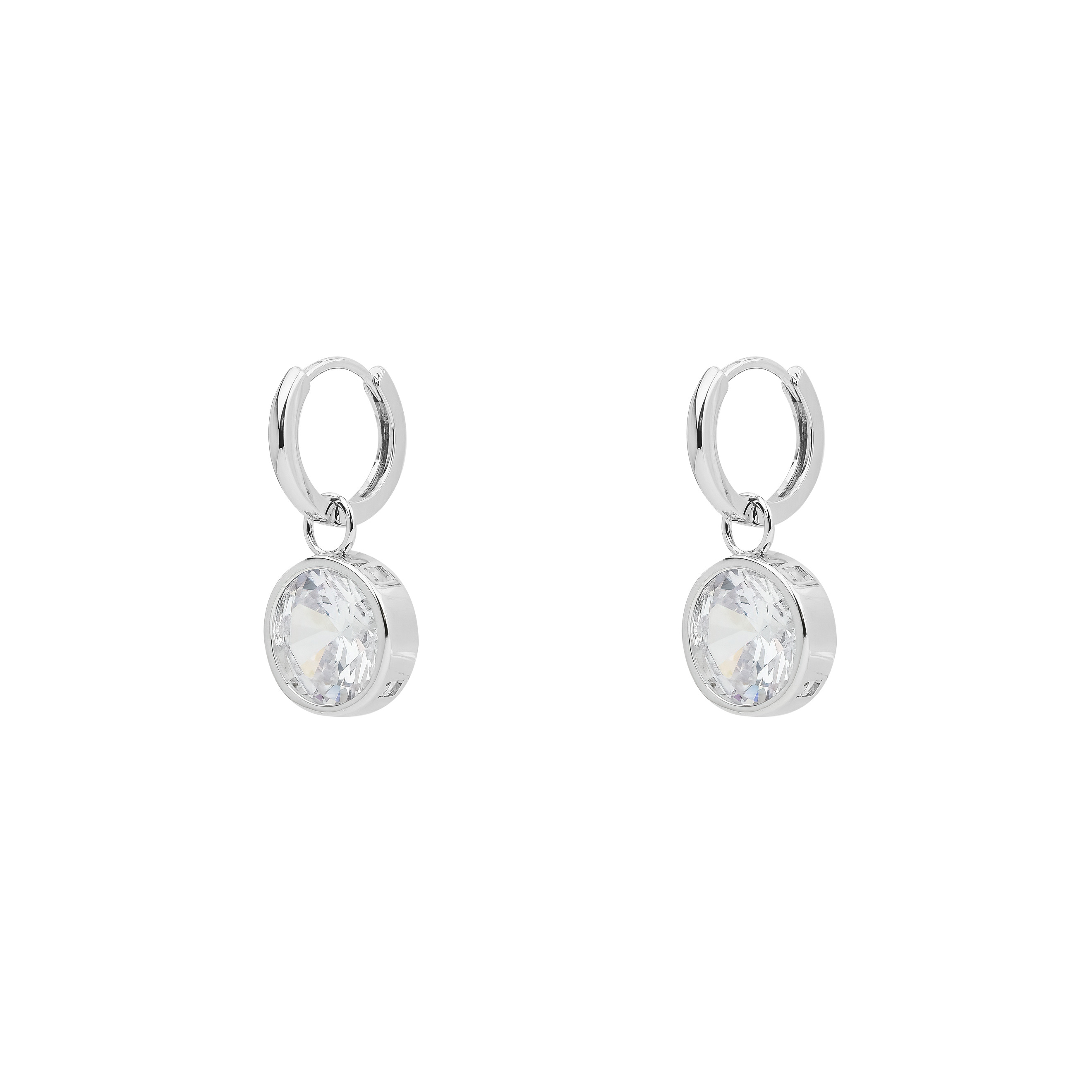 earrings with crystal pendants