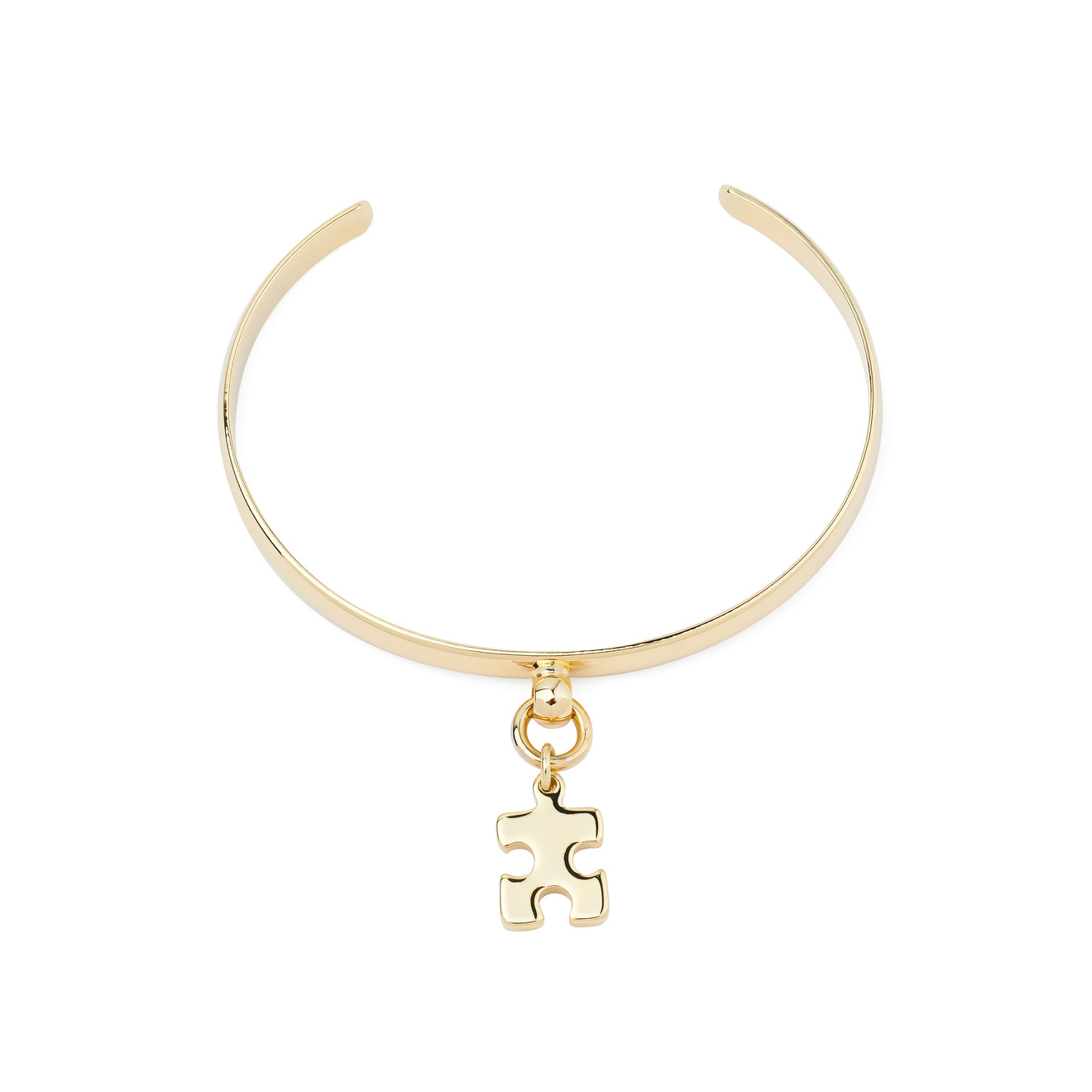 Aqua Золотистый браслет с подвеской-пазлом aqua золотистый браслет с подвесками пазлами