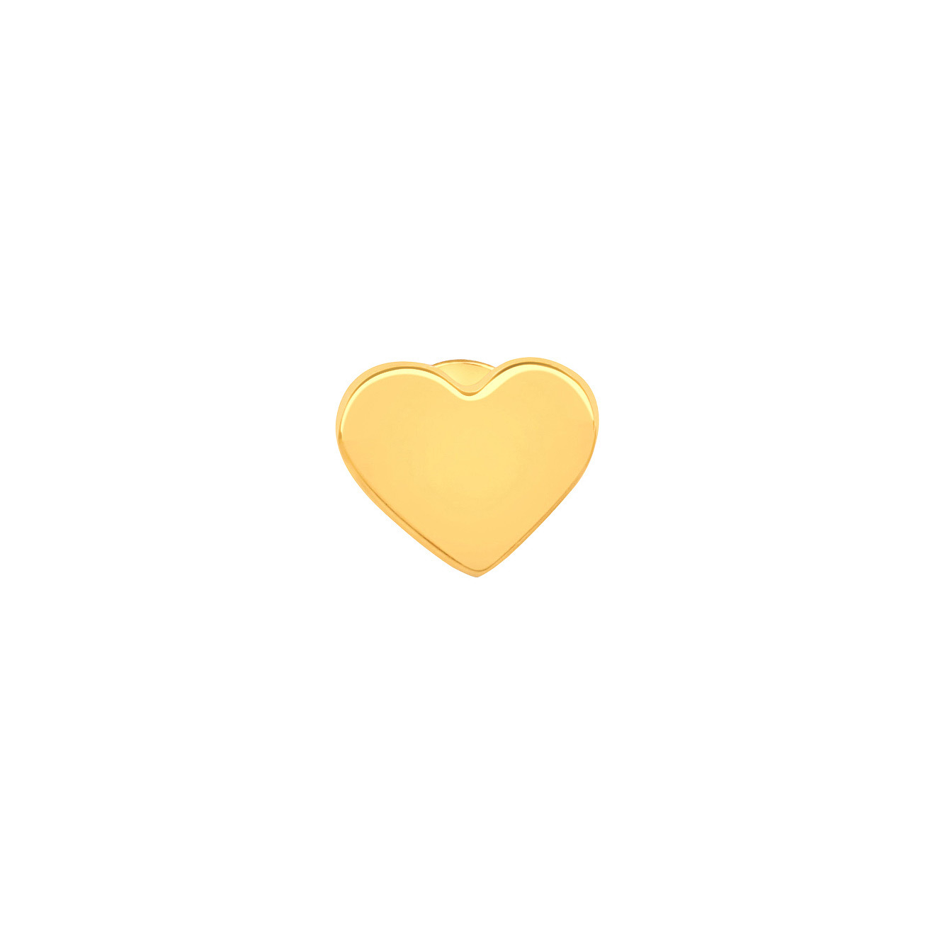 Gold-plated wrap-heart, from the Piercing collection