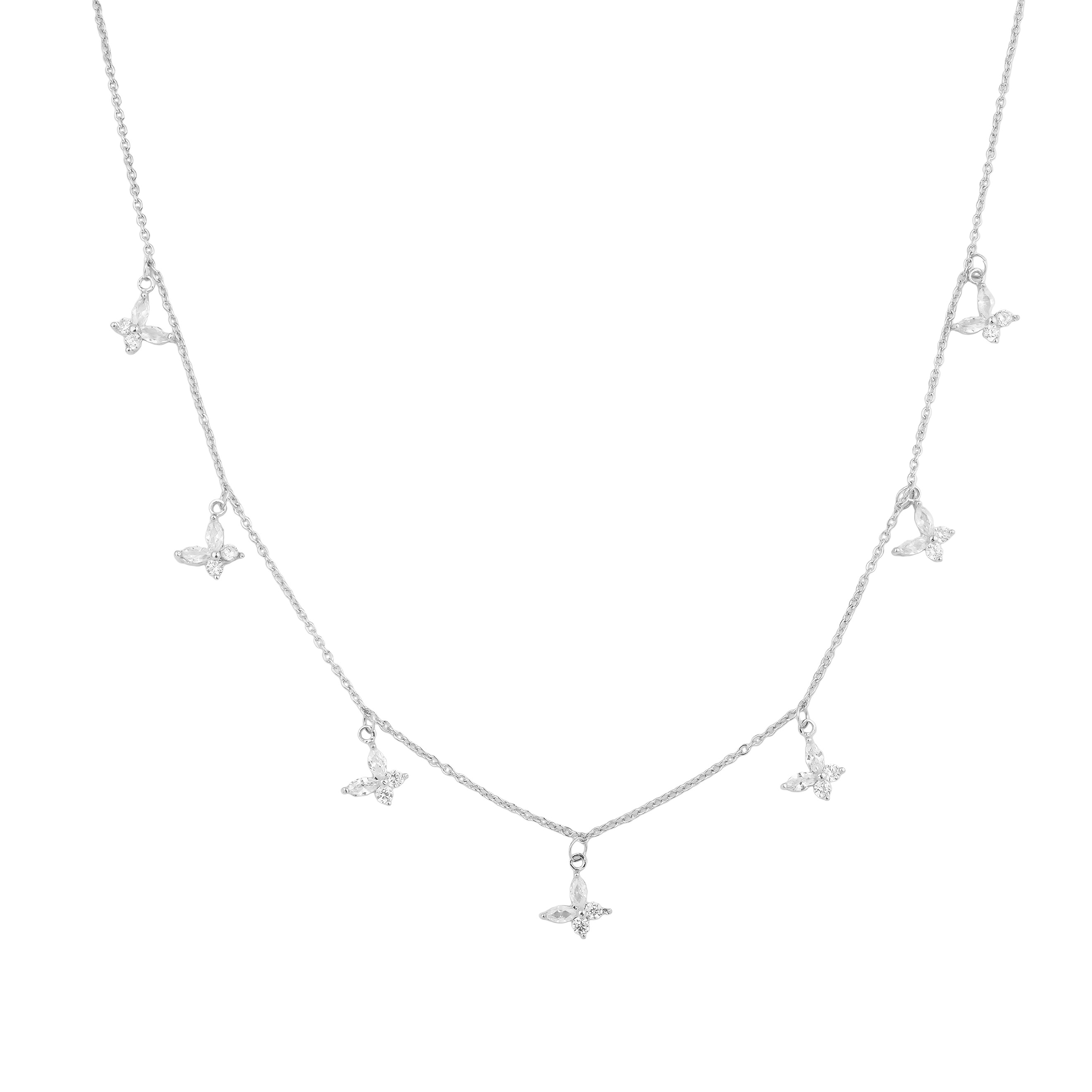 Necklace with butterflies