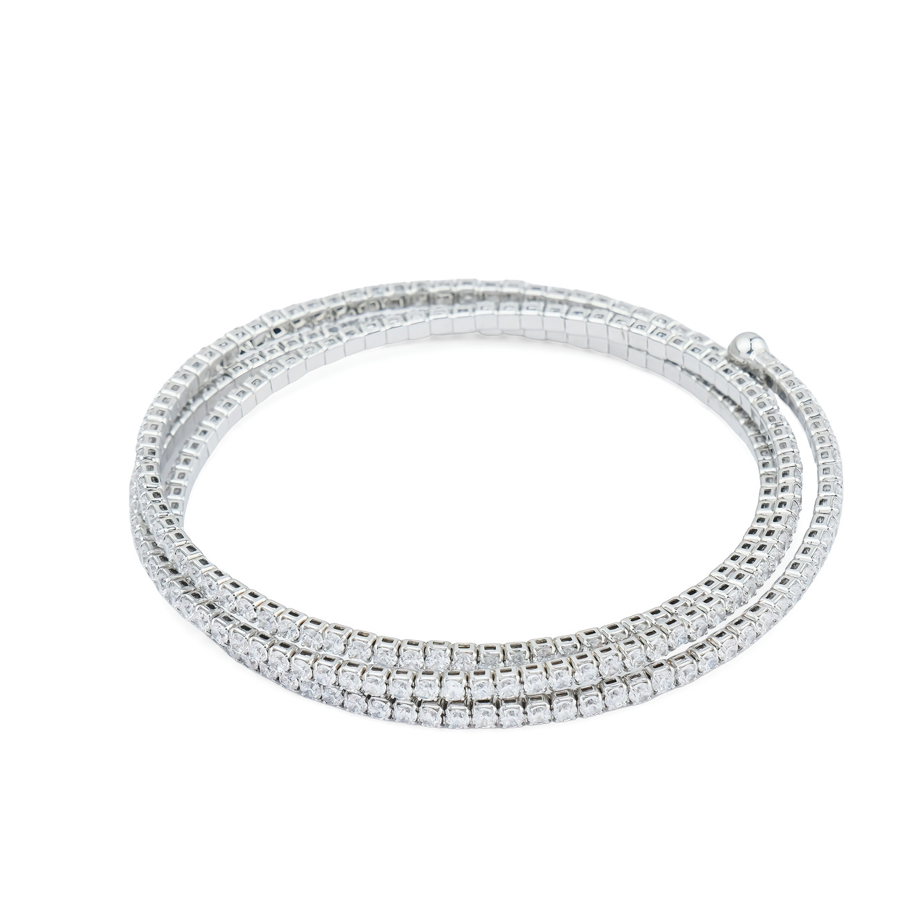Herald Percy Серебристый многослойный браслет с кристаллами herald percy серебристый теннисный браслет с мелкими квадратными кристаллами