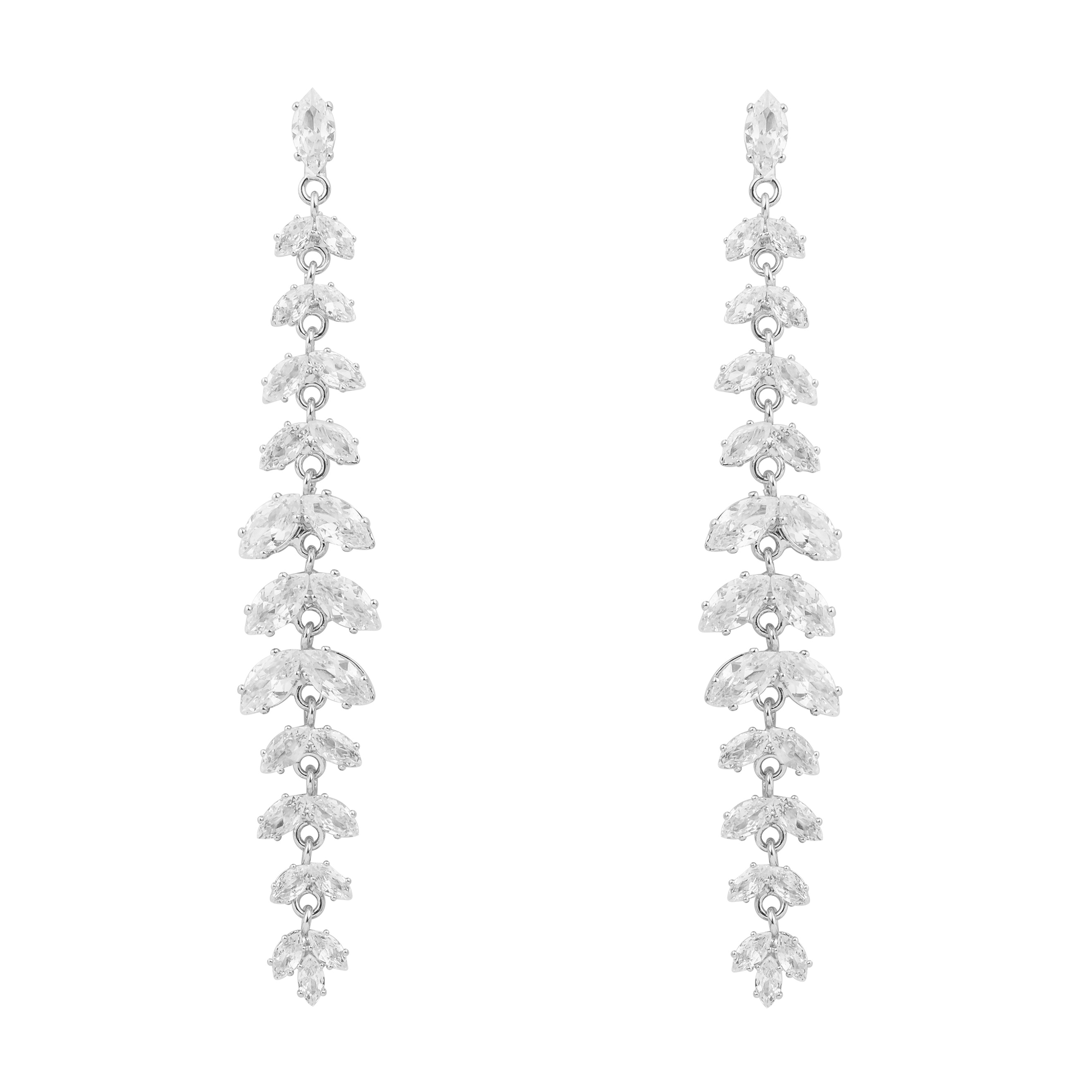 twig earrings with crystals