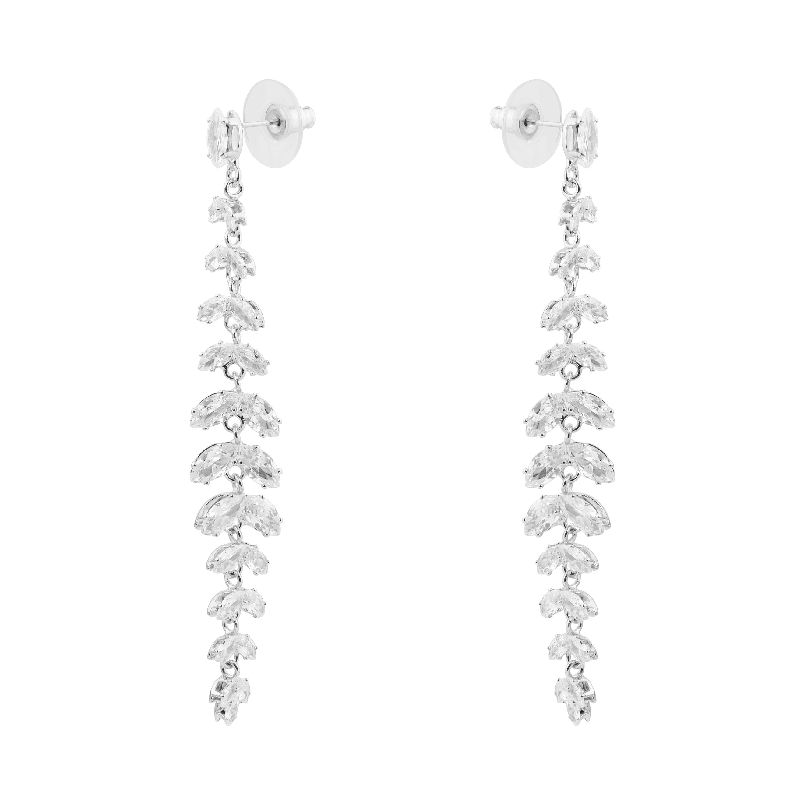 twig earrings with crystals