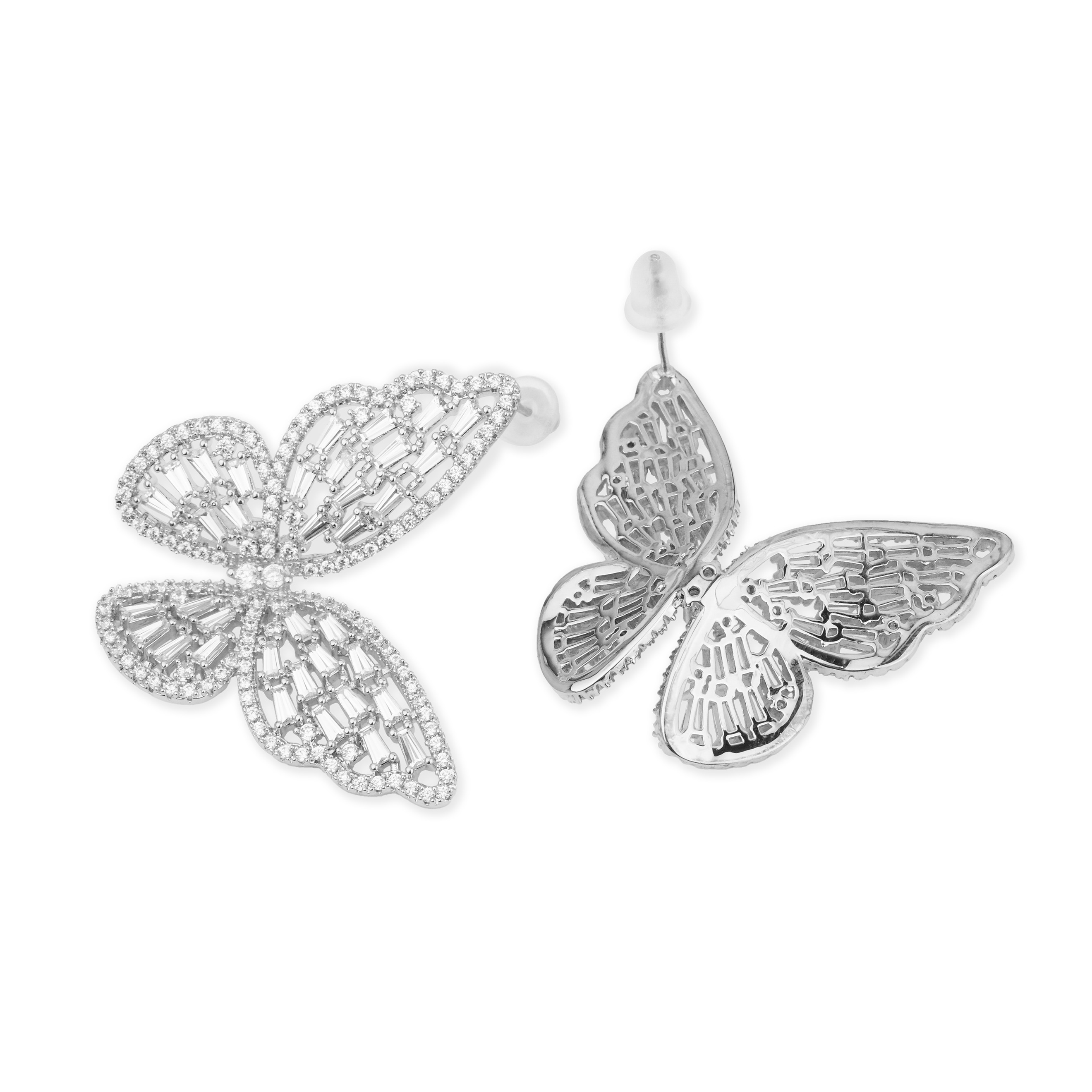 butterflearrings with crystals