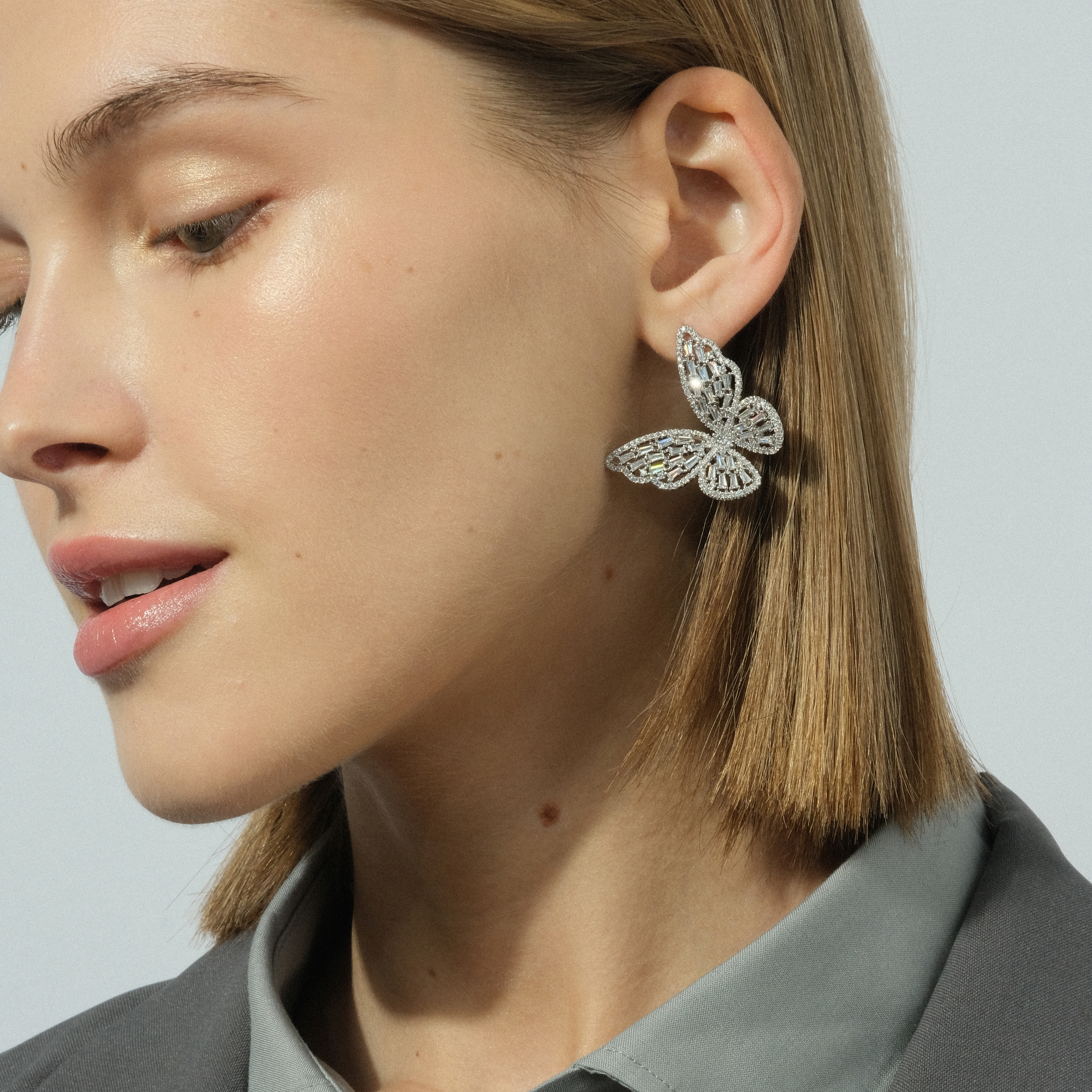 butterflearrings with crystals