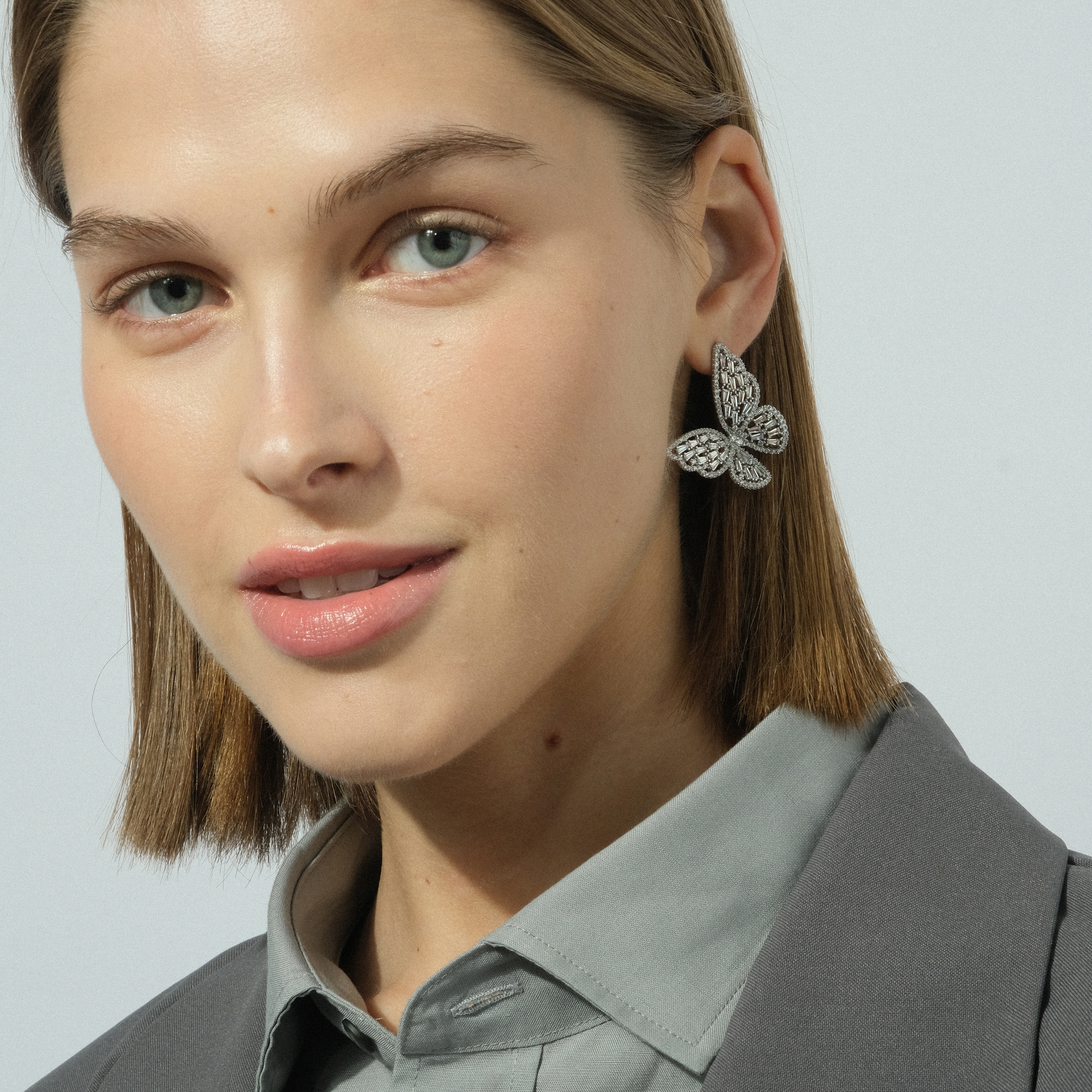 butterflearrings with crystals