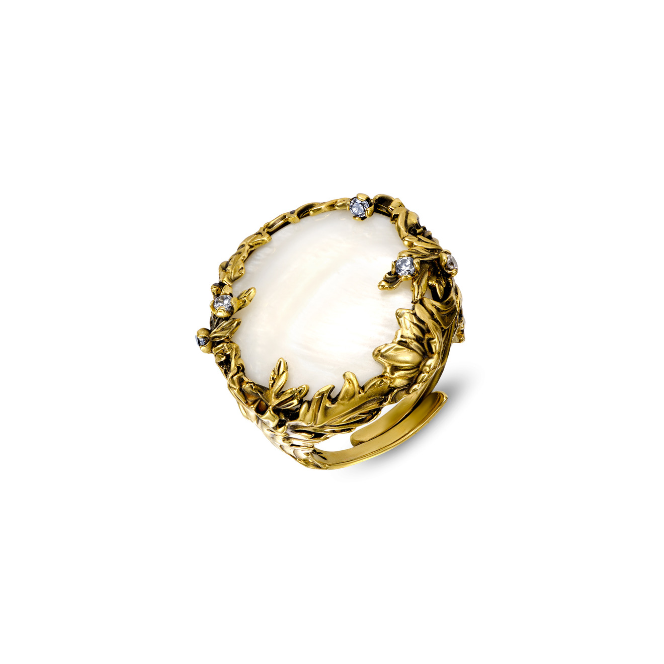 Fiore di Firenze Золотистое кольцо LATTE D'ORO fiore di firenze золотистое кольцо arclet