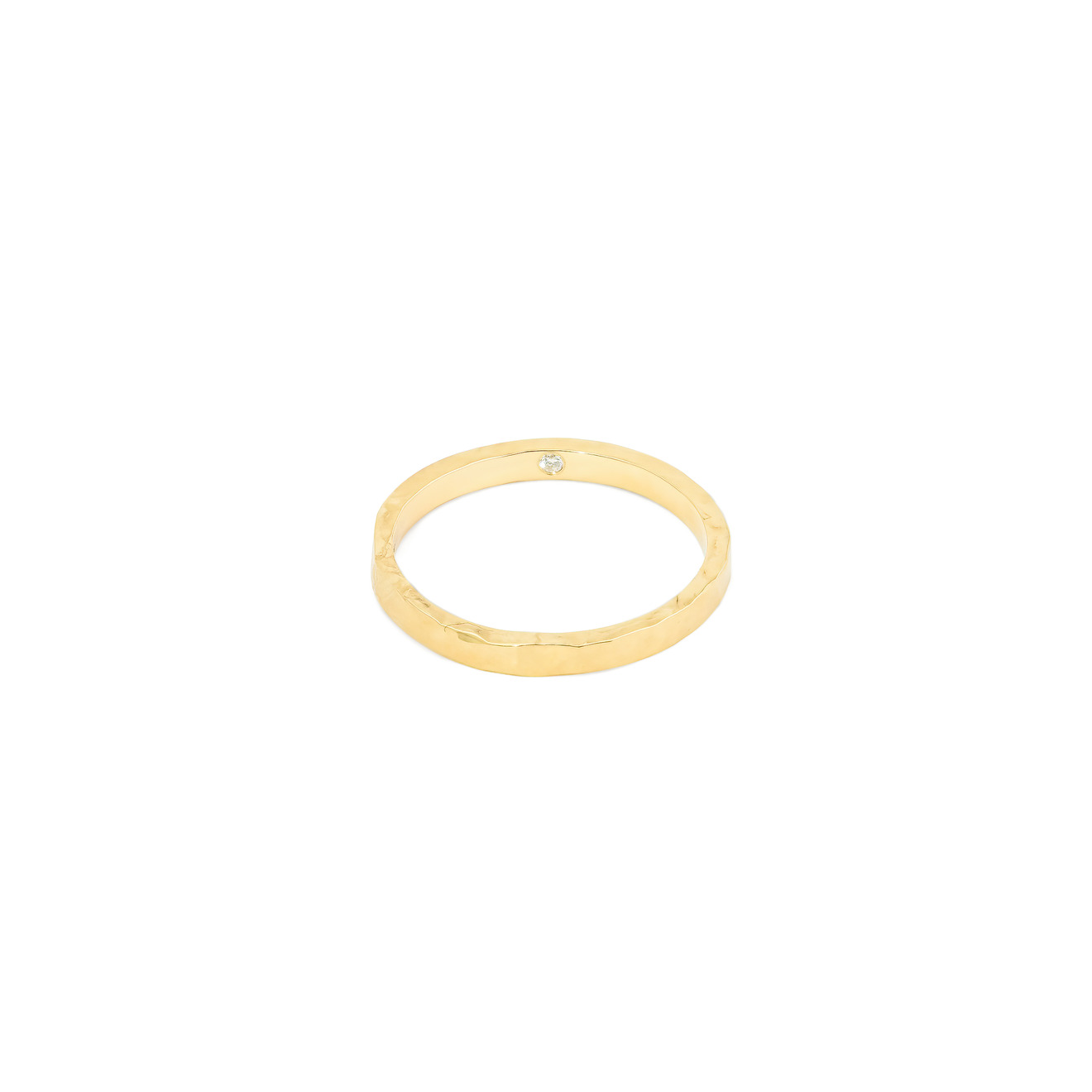 AURA.916 Обручальное мужское кольцо из золота с бриллиантом