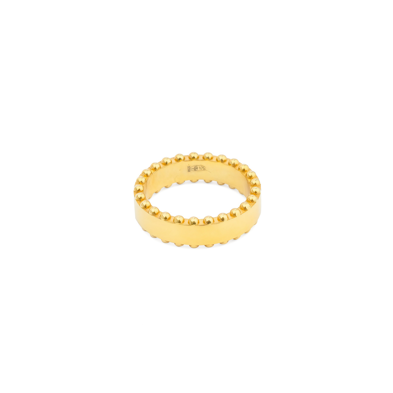 AURA.916 Позолоченное кольцо из серебра «Изобилие»