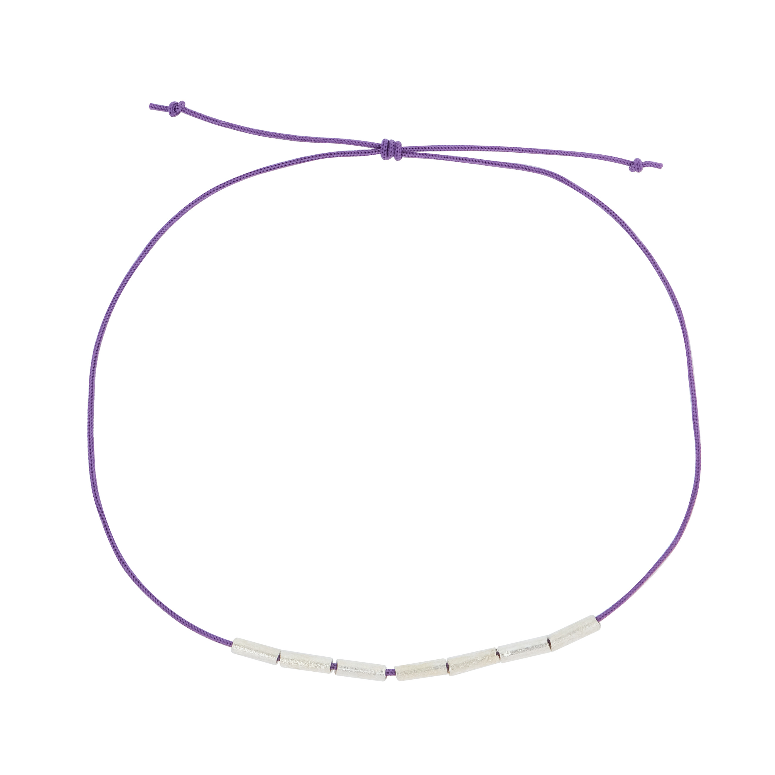 MOM bracelet on purple thread