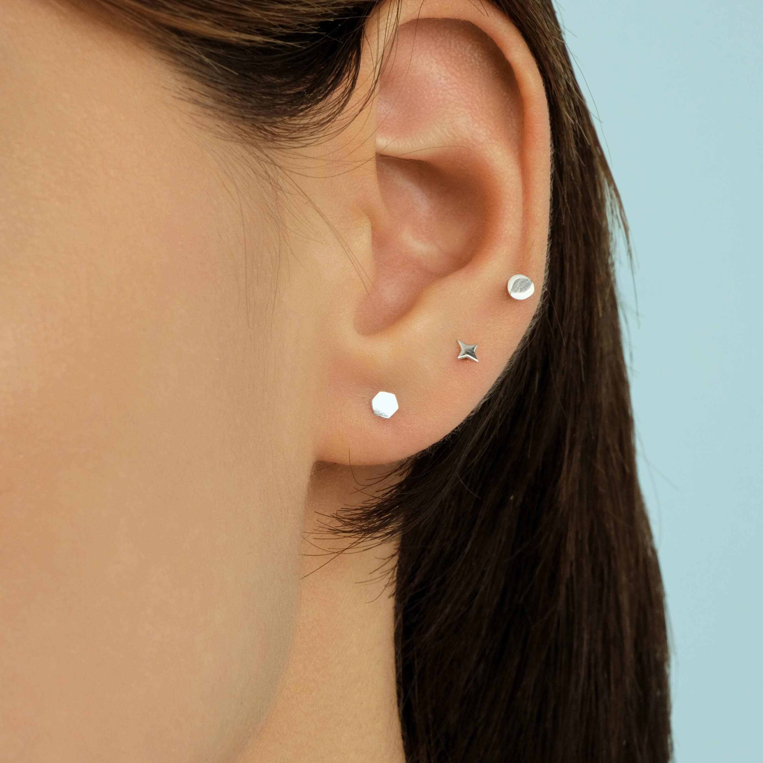 White Gold Earrings