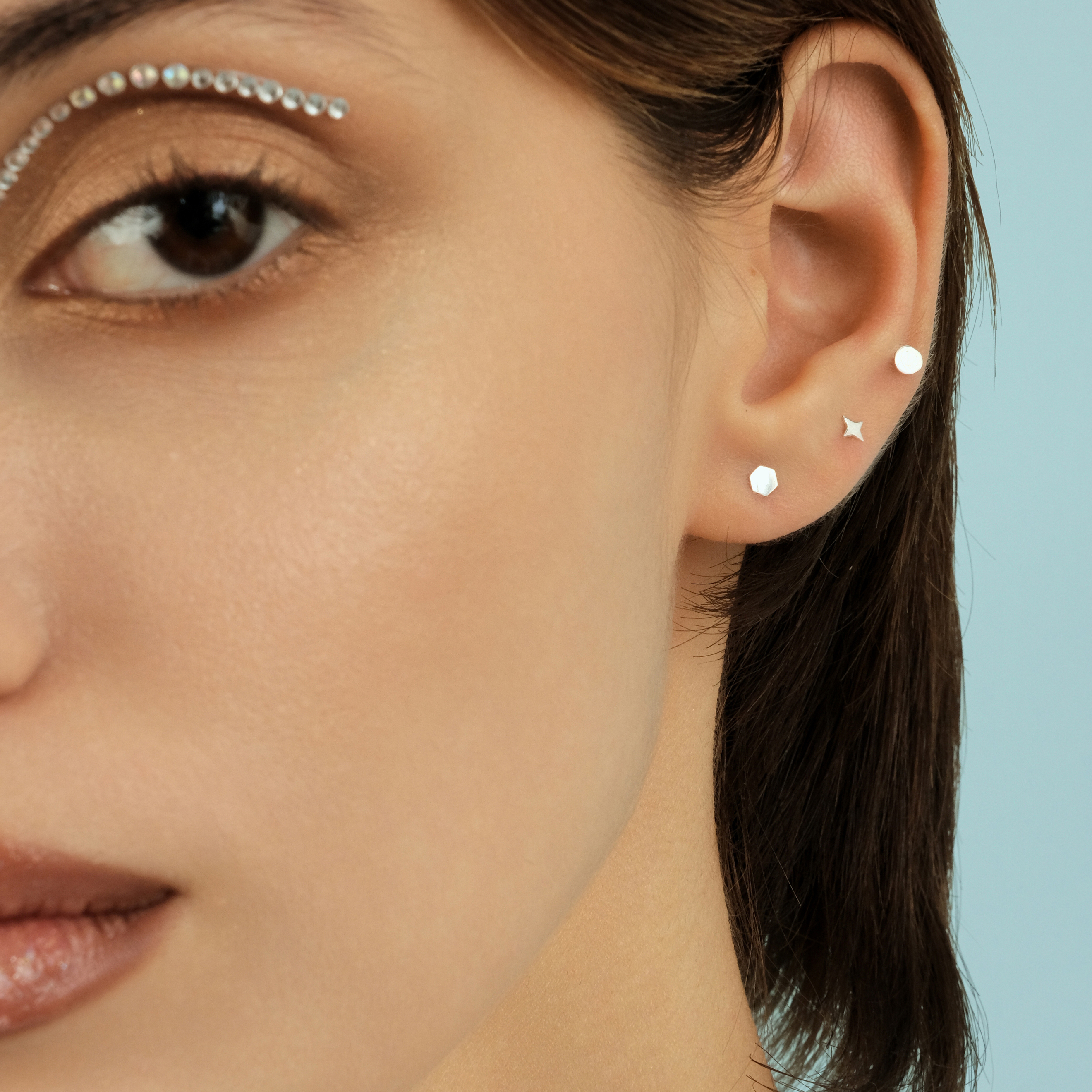 White Gold Earrings