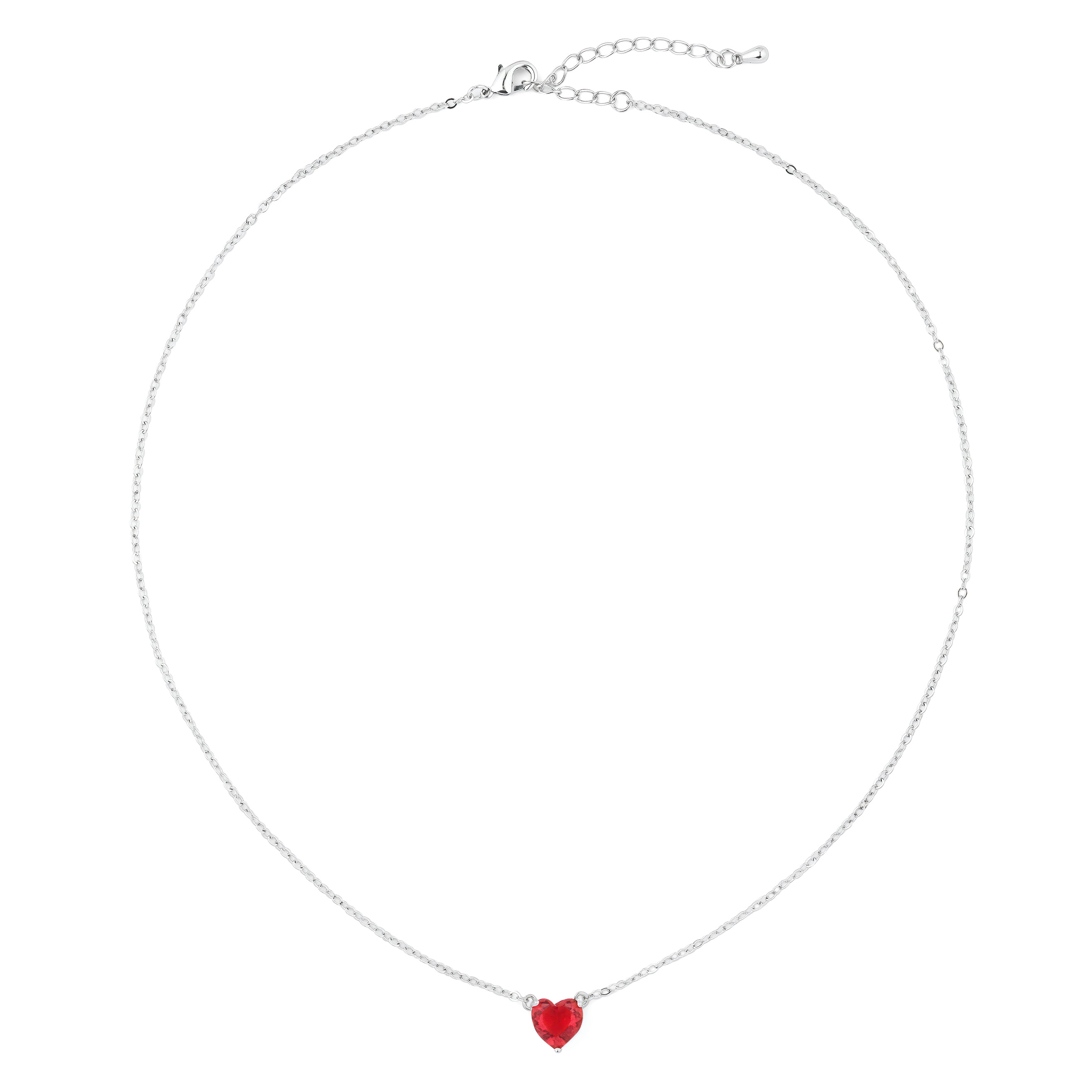 Necklace with a red heart