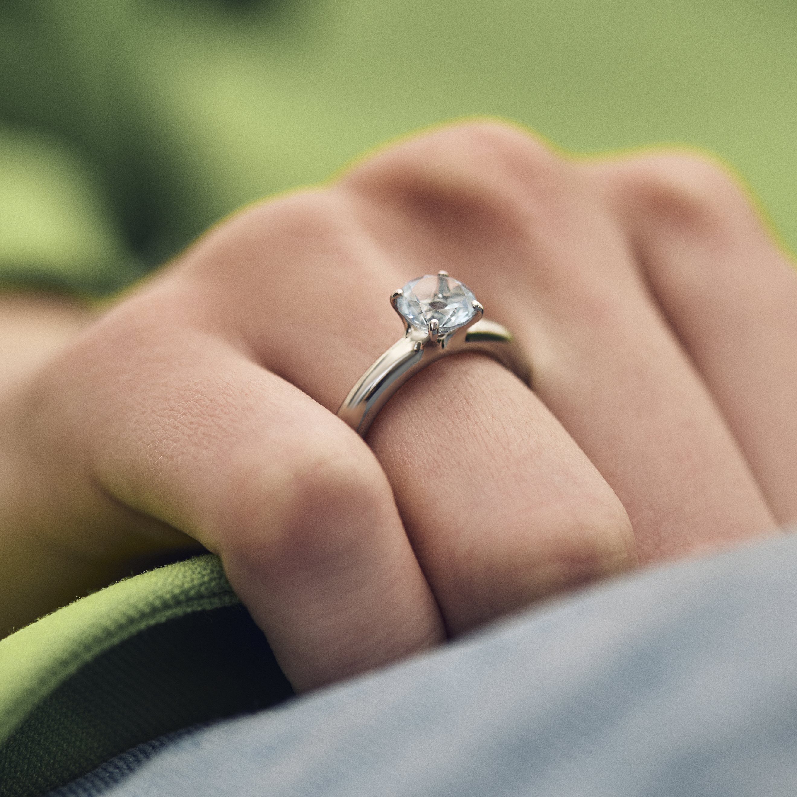 Cartoon ring Baby с топазом