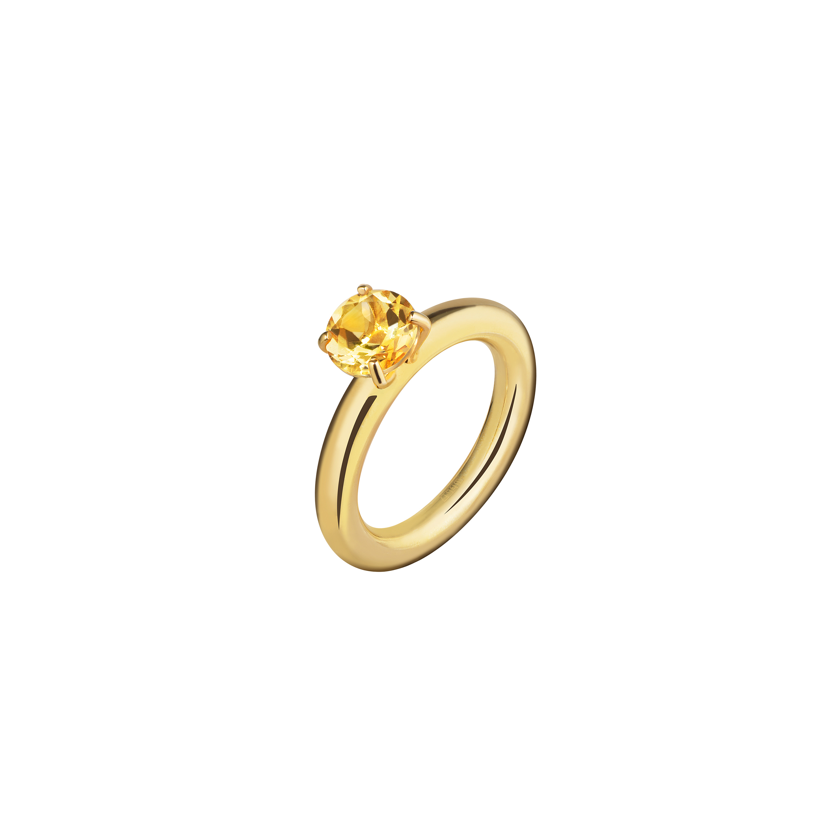 Cartoon ring Baby с цитрином