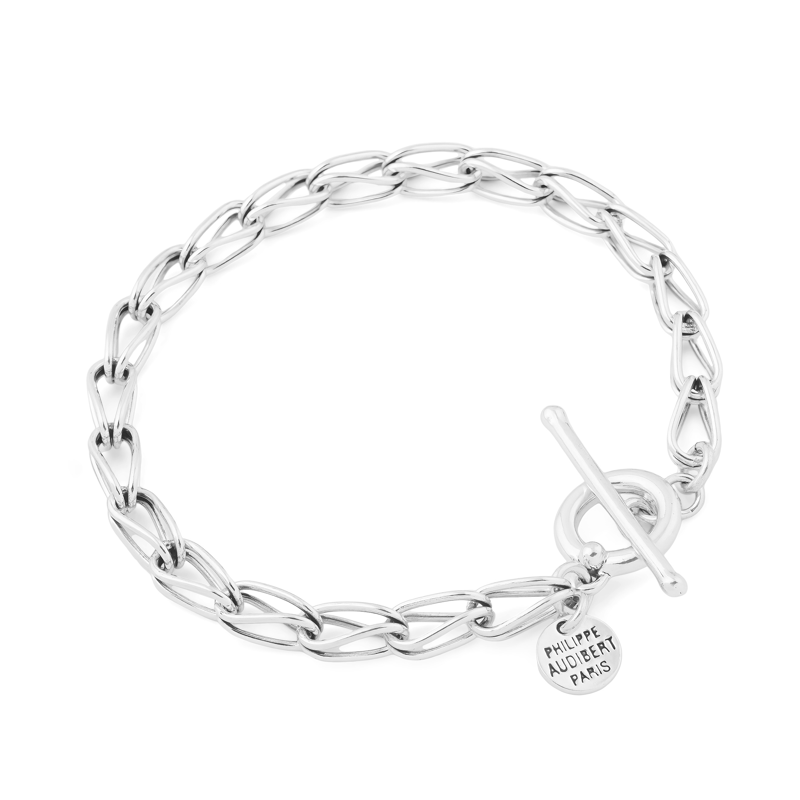 Серебристый браслет Dana из латуни