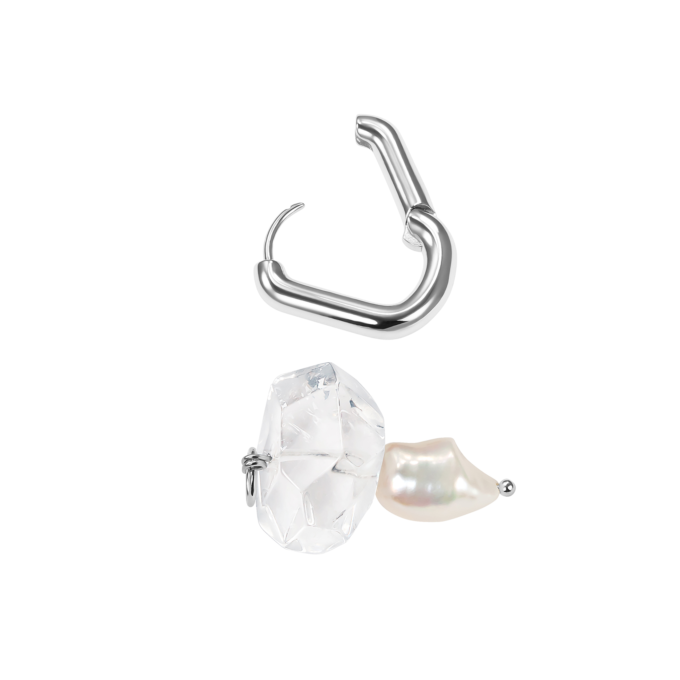 crystal and pearl earrings