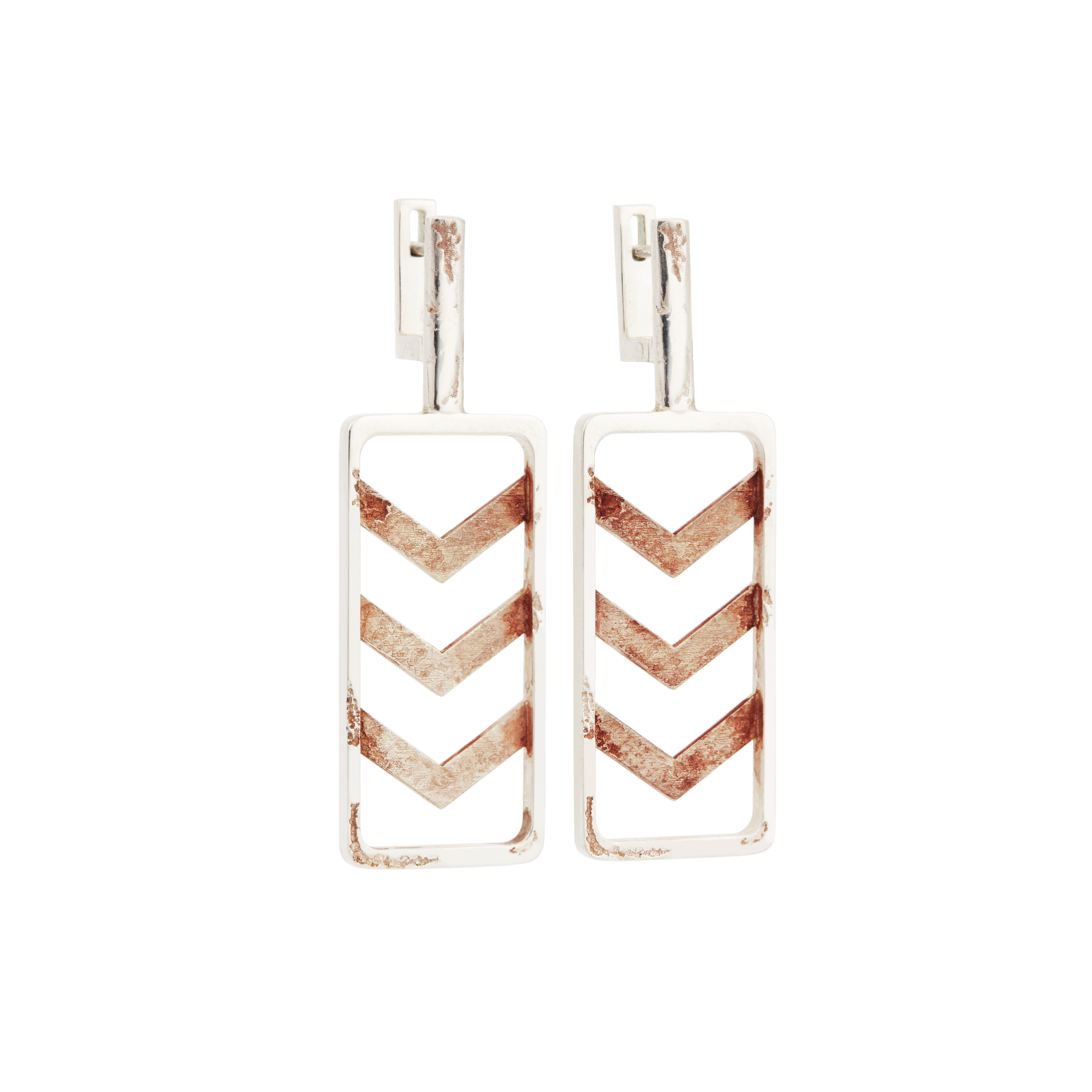 Earrings "Direction of rotation"